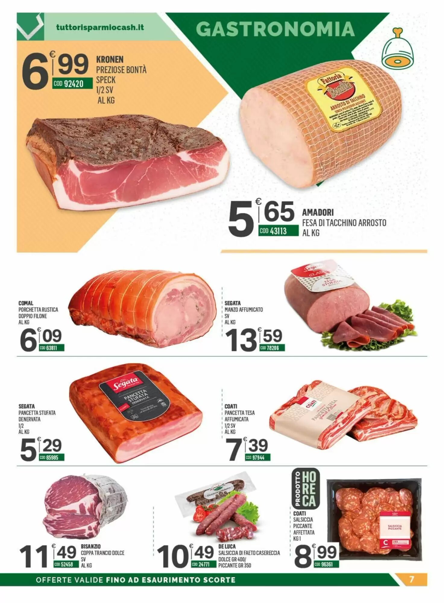 Volantino promozionale Tutto Risparmio Cash&Carry  valide dal 07/09/2026 - Pagina 7.