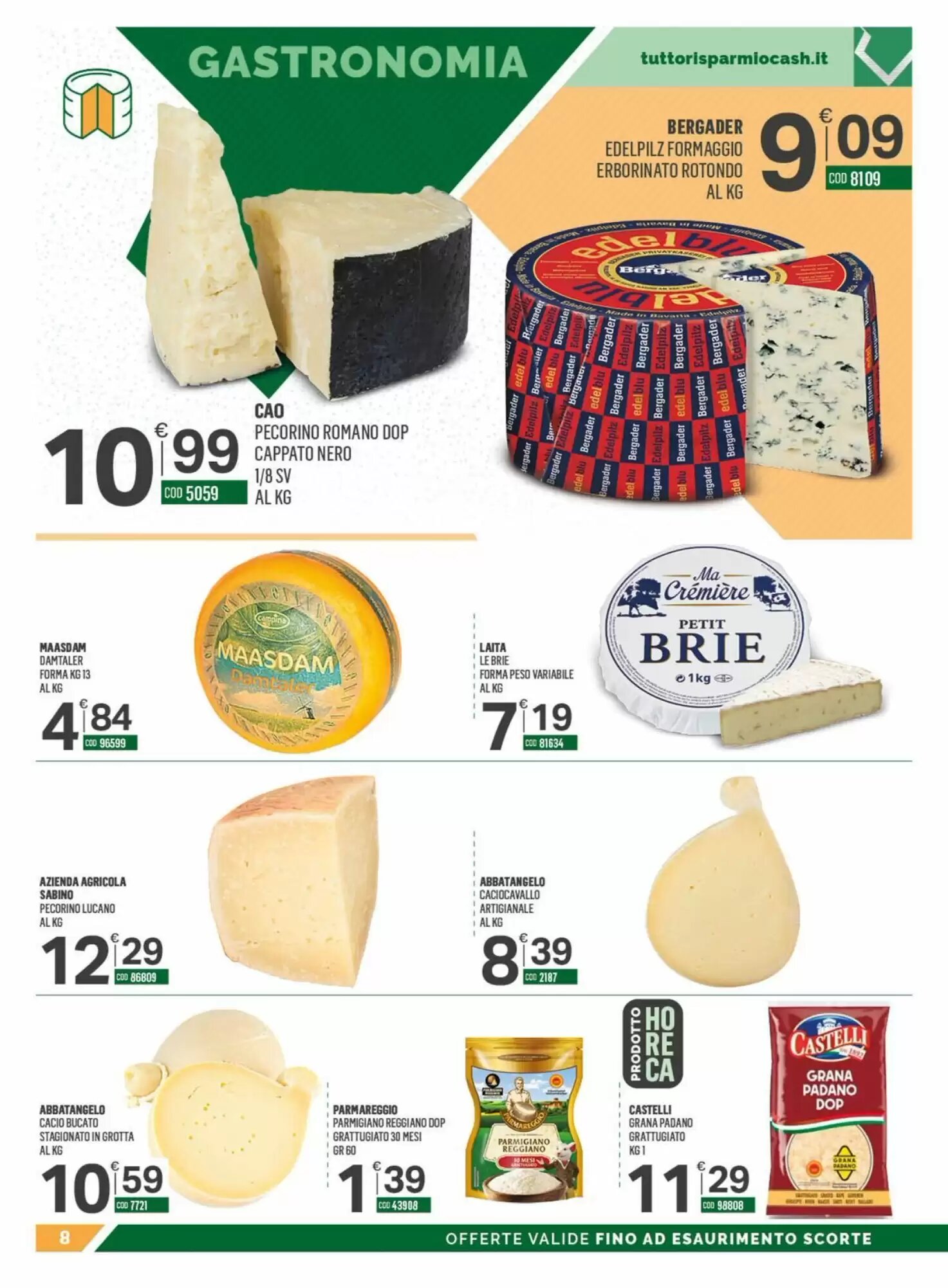 Volantino promozionale Tutto Risparmio Cash&Carry  valide dal 07/09/2026 - Pagina 8.