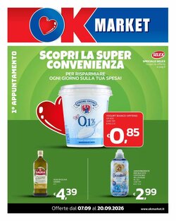 Volantino promozionale Ok Market  valide dal 07/09/2026