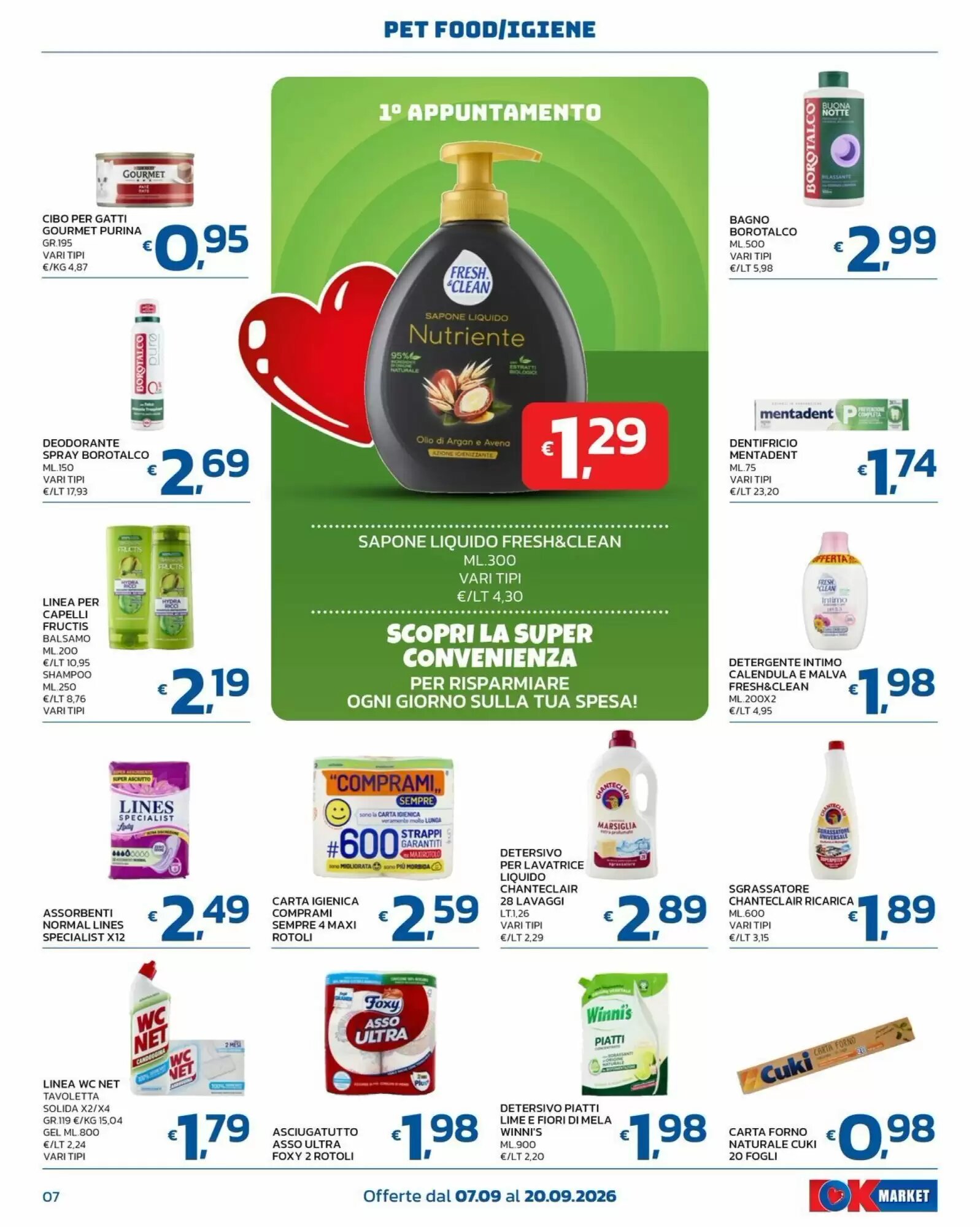 Volantino promozionale Ok Market  valide dal 07/09/2026 - Pagina 7.