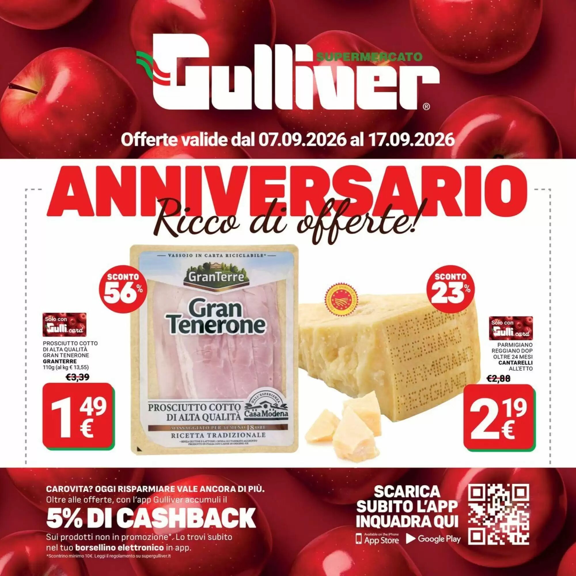 Volantino promozionale Supermercati Gulliver valide dal 07/09/2026 - Pagina 1.