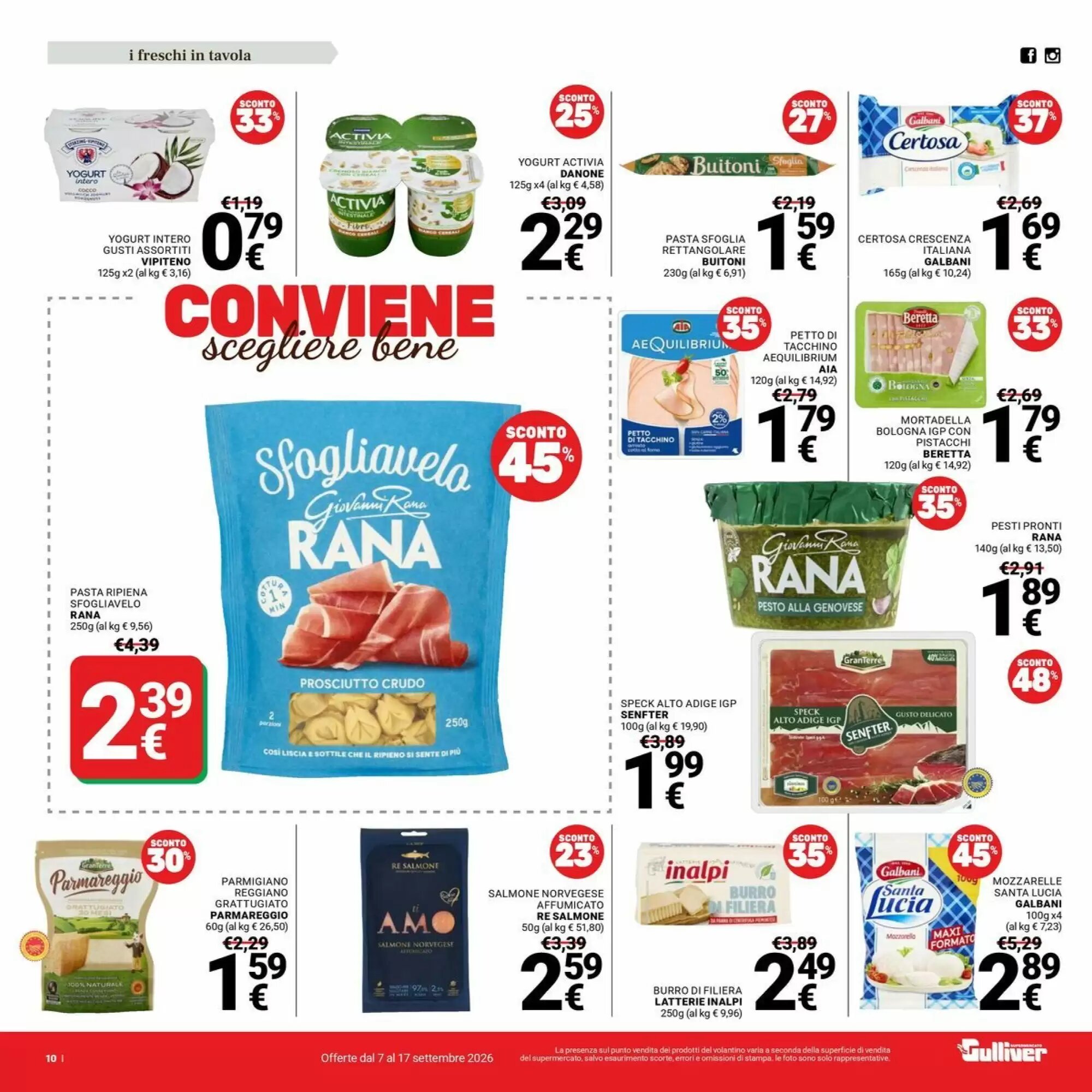 Volantino promozionale Supermercati Gulliver  valide dal 07/09/2026 - Pagina 10.