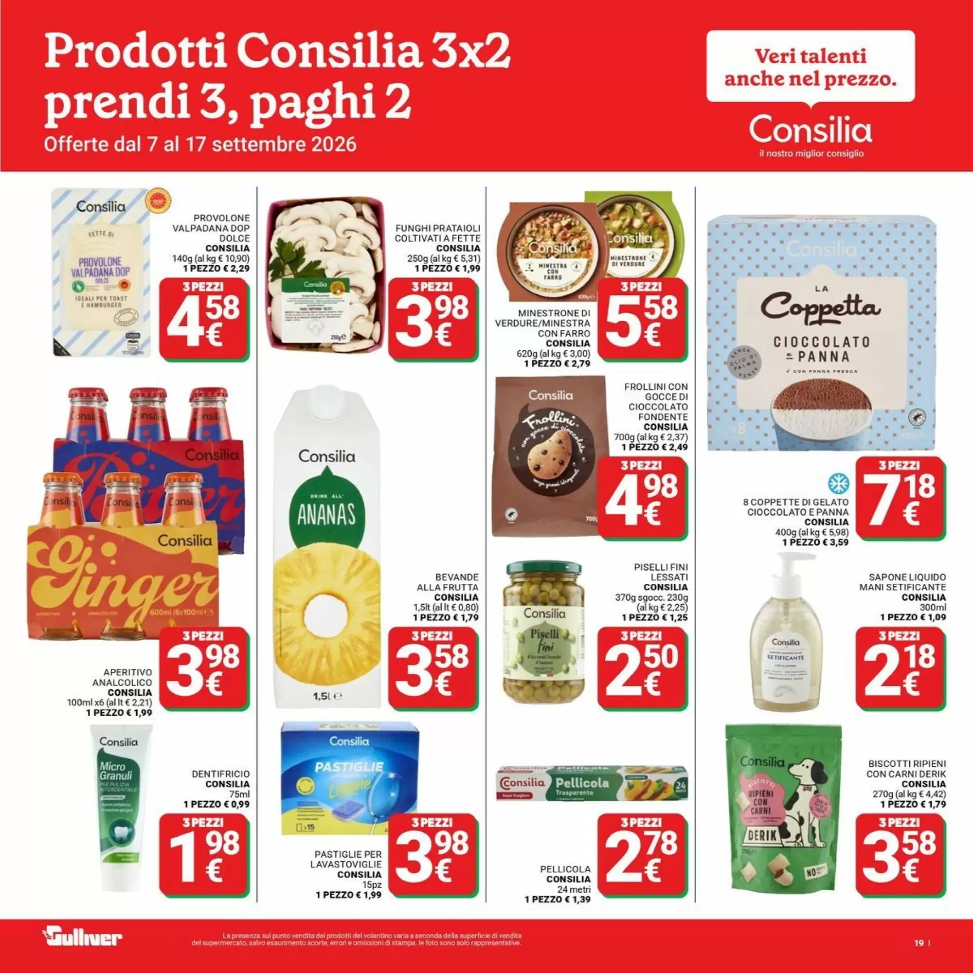 Volantino promozionale Supermercati Gulliver  valide dal 07/09/2026 - Pagina 19.