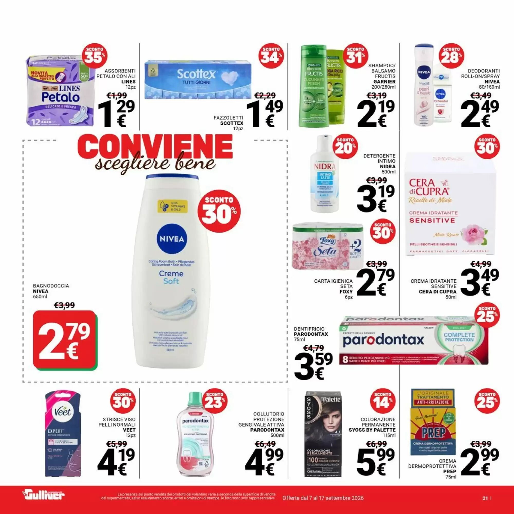 Volantino promozionale Supermercati Gulliver  valide dal 07/09/2026 - Pagina 21.