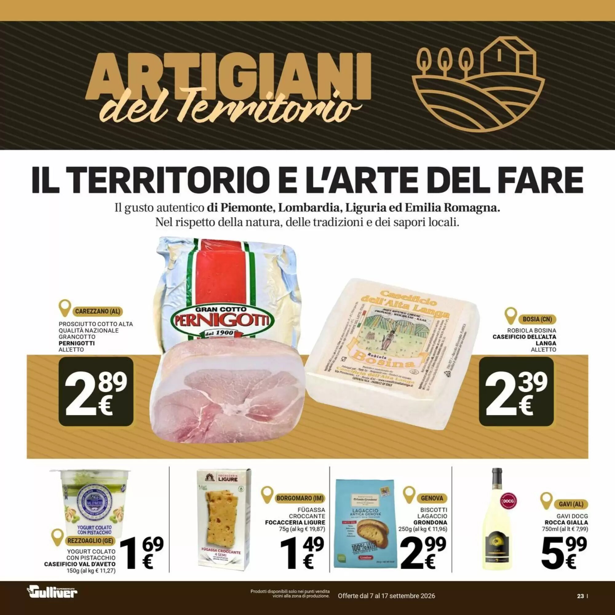 Volantino promozionale Supermercati Gulliver  valide dal 07/09/2026 - Pagina 23.