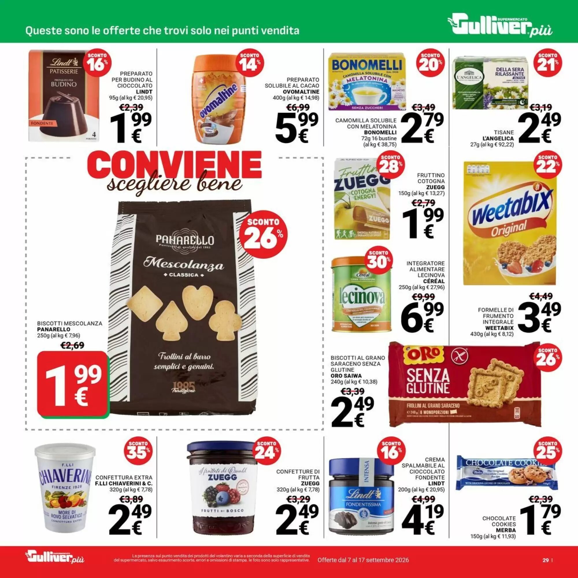 Volantino promozionale Supermercati Gulliver  valide dal 07/09/2026 - Pagina 29.