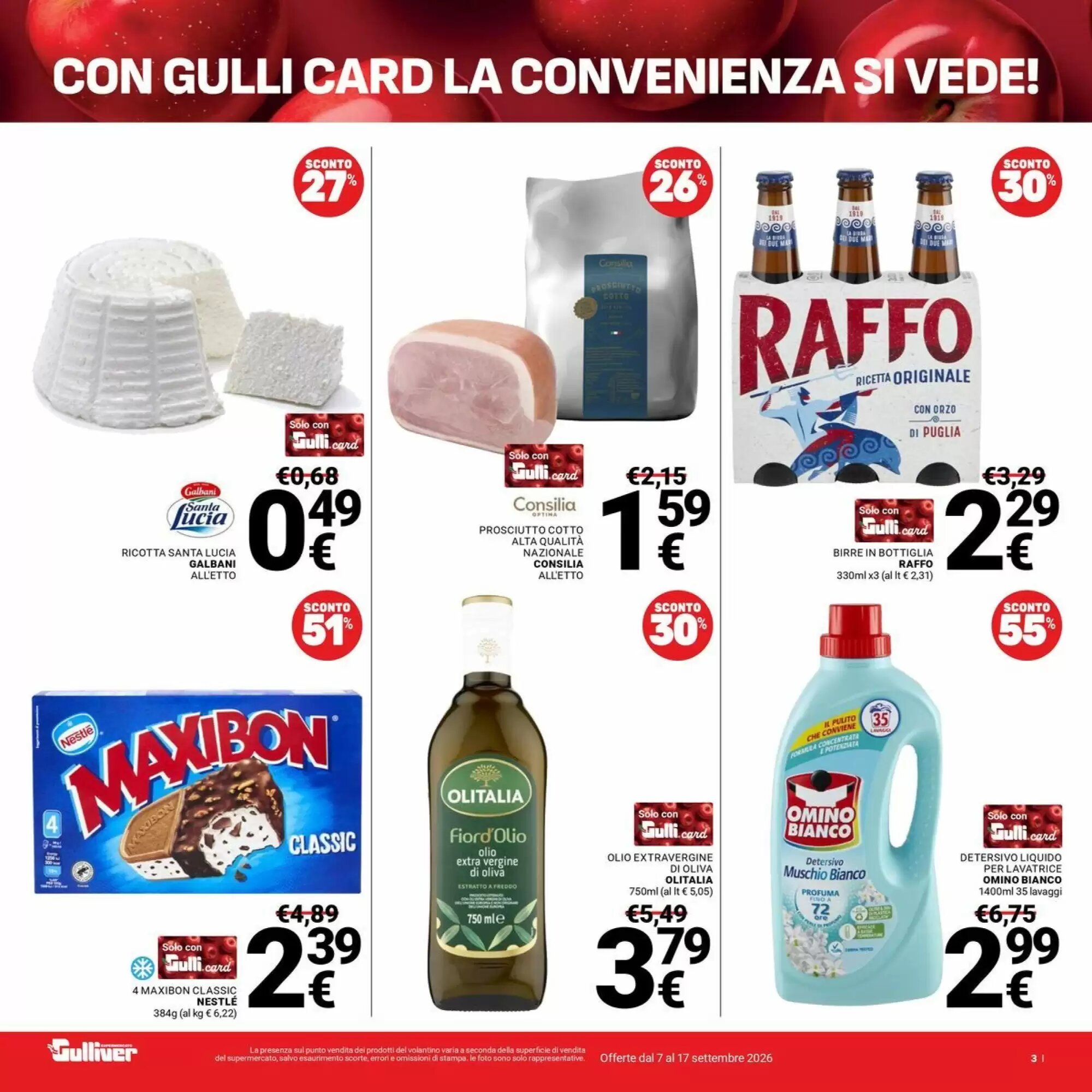 Volantino promozionale Supermercati Gulliver  valide dal 07/09/2026 - Pagina 3.
