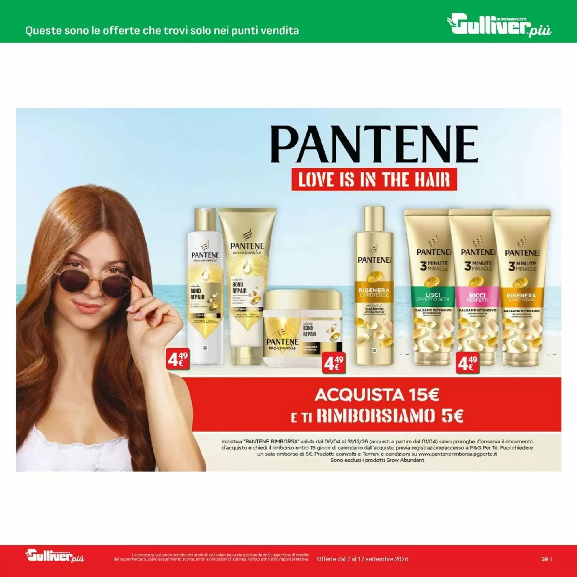 Volantino promozionale Supermercati Gulliver  valide dal 07/09/2026 - Pagina 39.