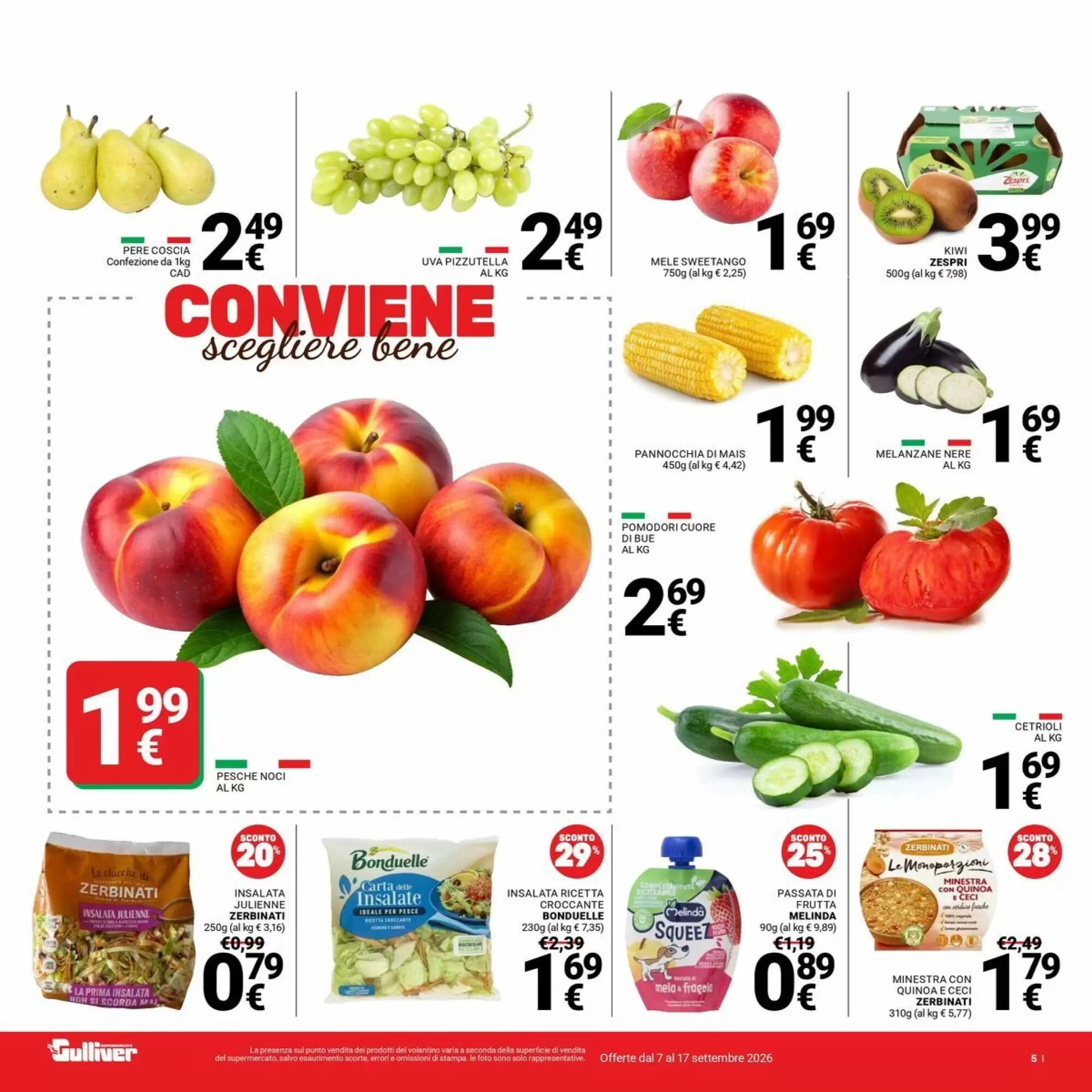 Volantino promozionale Supermercati Gulliver  valide dal 07/09/2026 - Pagina 5.
