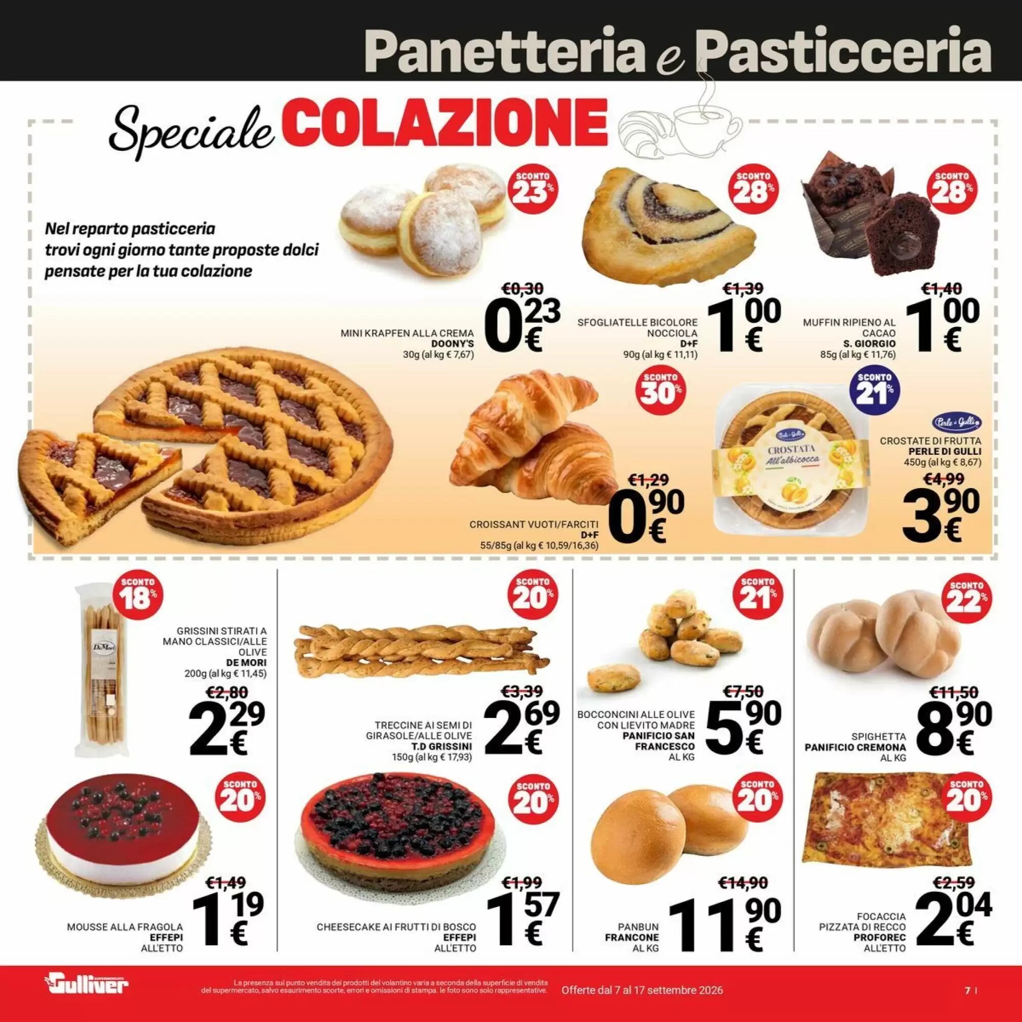 Volantino promozionale Supermercati Gulliver  valide dal 07/09/2026 - Pagina 7.