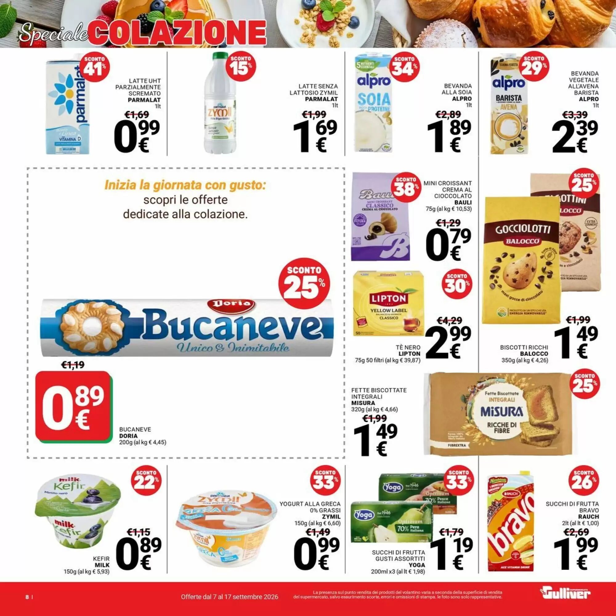 Volantino promozionale Supermercati Gulliver  valide dal 07/09/2026 - Pagina 8.