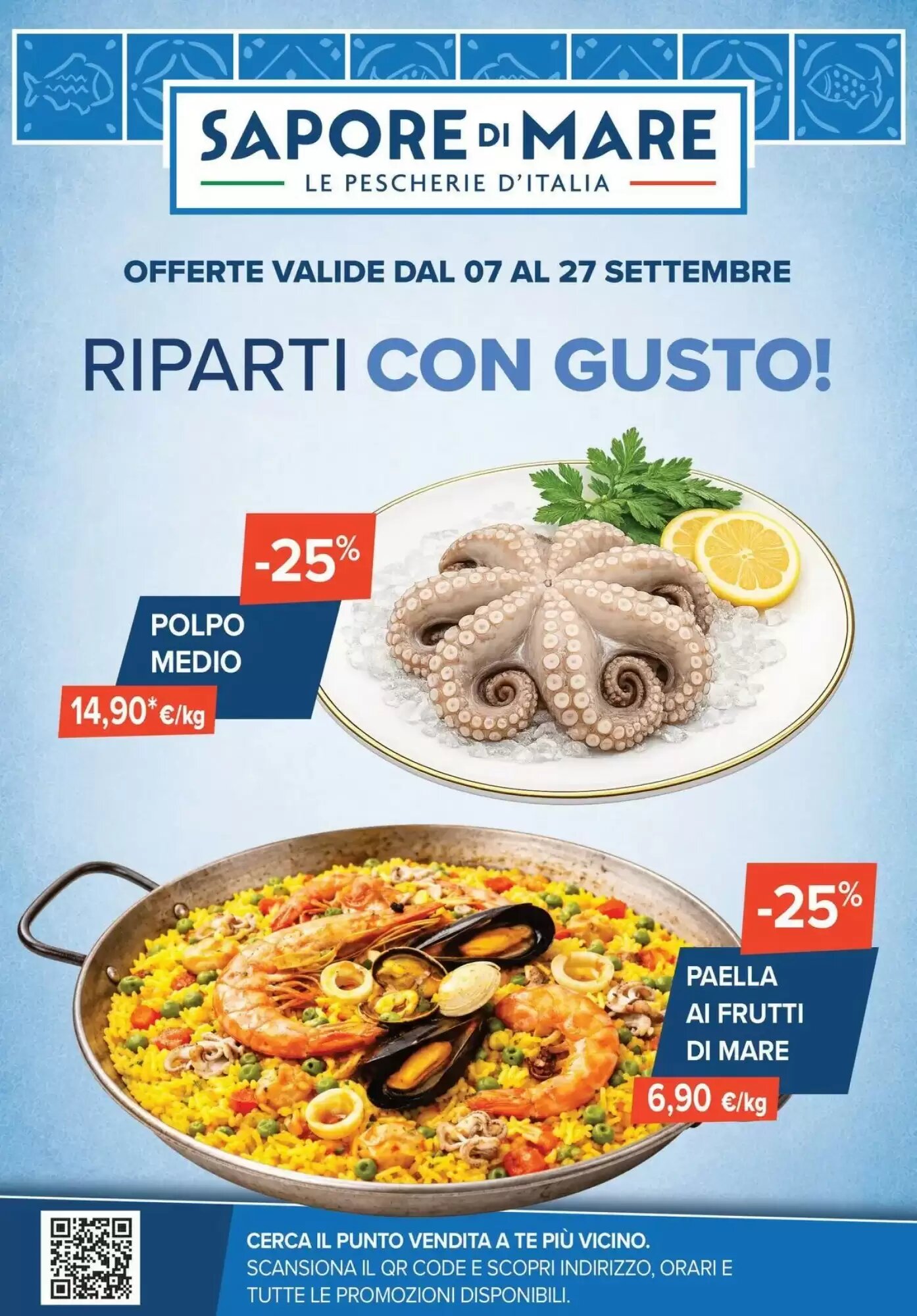 Volantino promozionale Sapore di Mare  valide dal 07/09/2026 - Pagina 1.