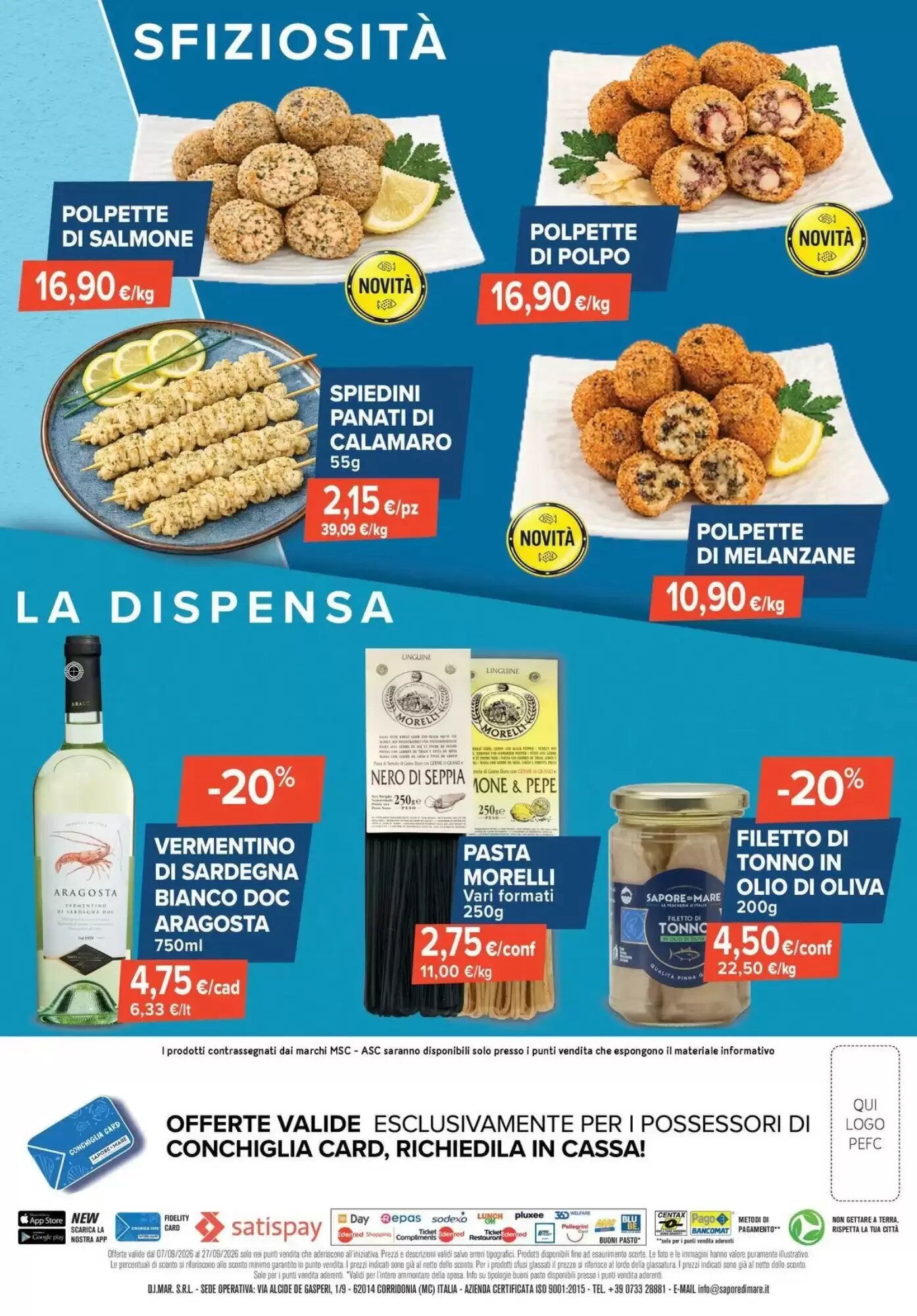 Volantino promozionale Sapore di Mare  valide dal 07/09/2026 - Pagina 4.