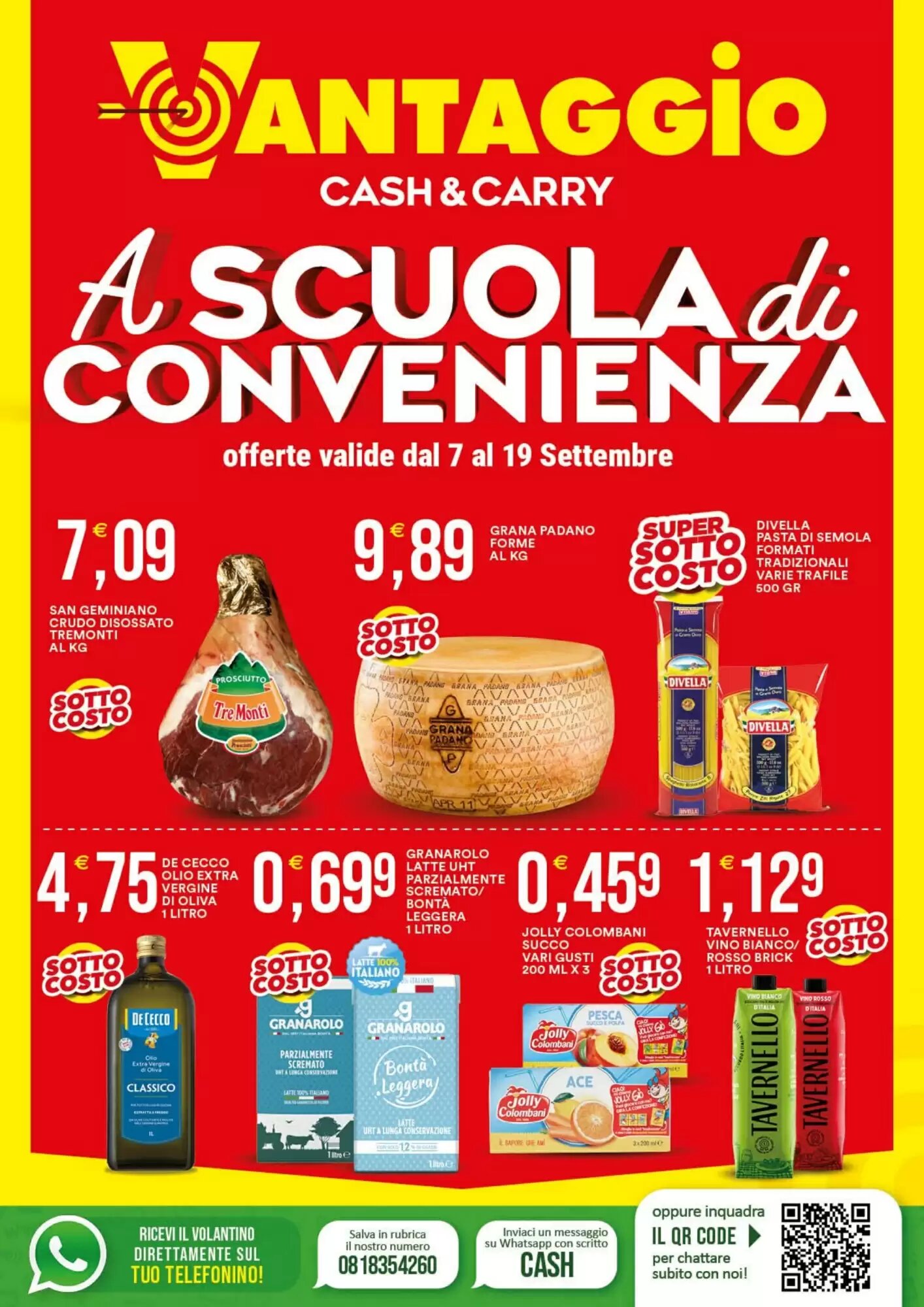 Volantino promozionale Vantaggio Cash&Carry  valide dal 07/09/2026 - Pagina 1.