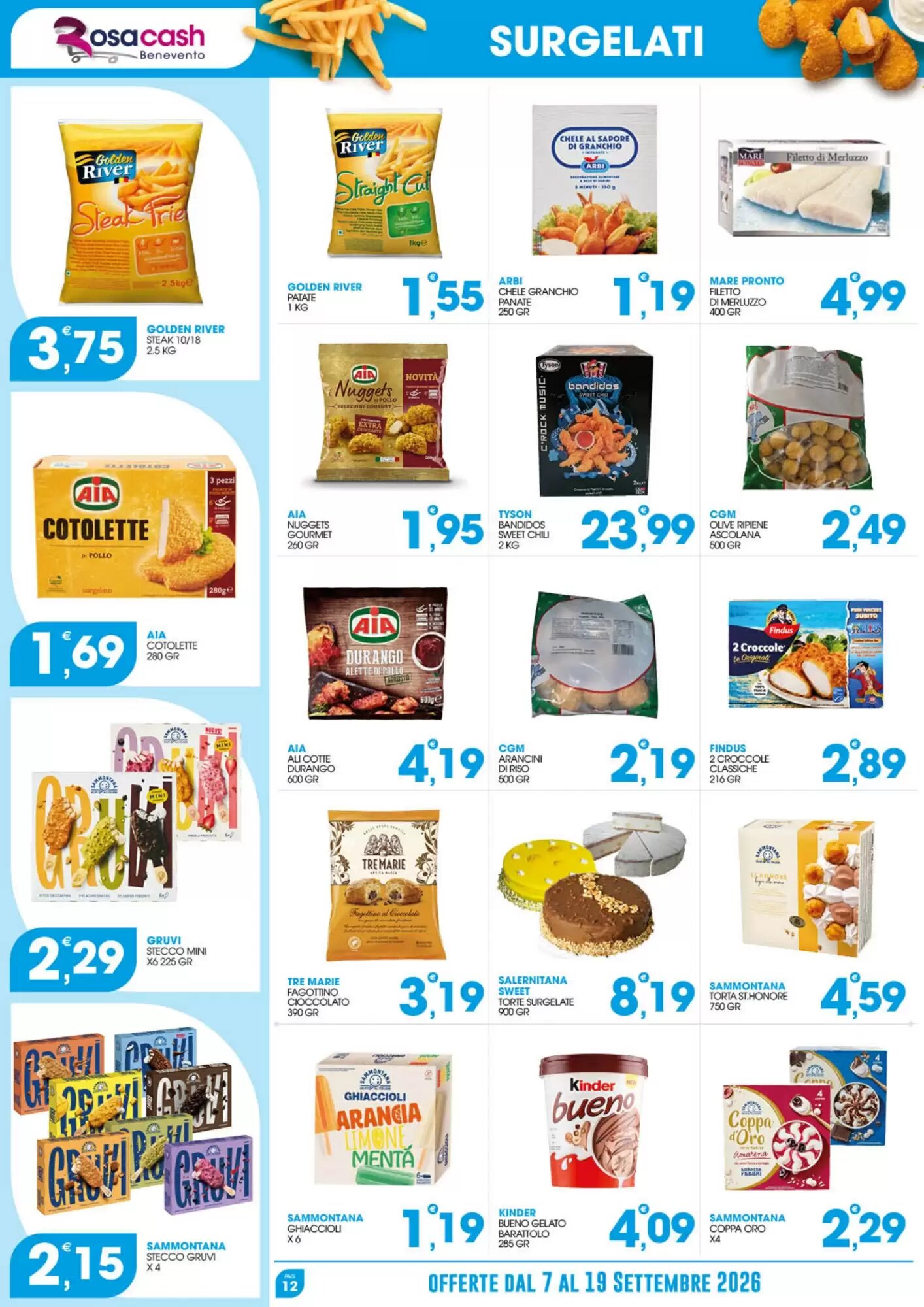 Volantino promozionale Rosa Cash  valide dal 07/09/2026 - Pagina 12.