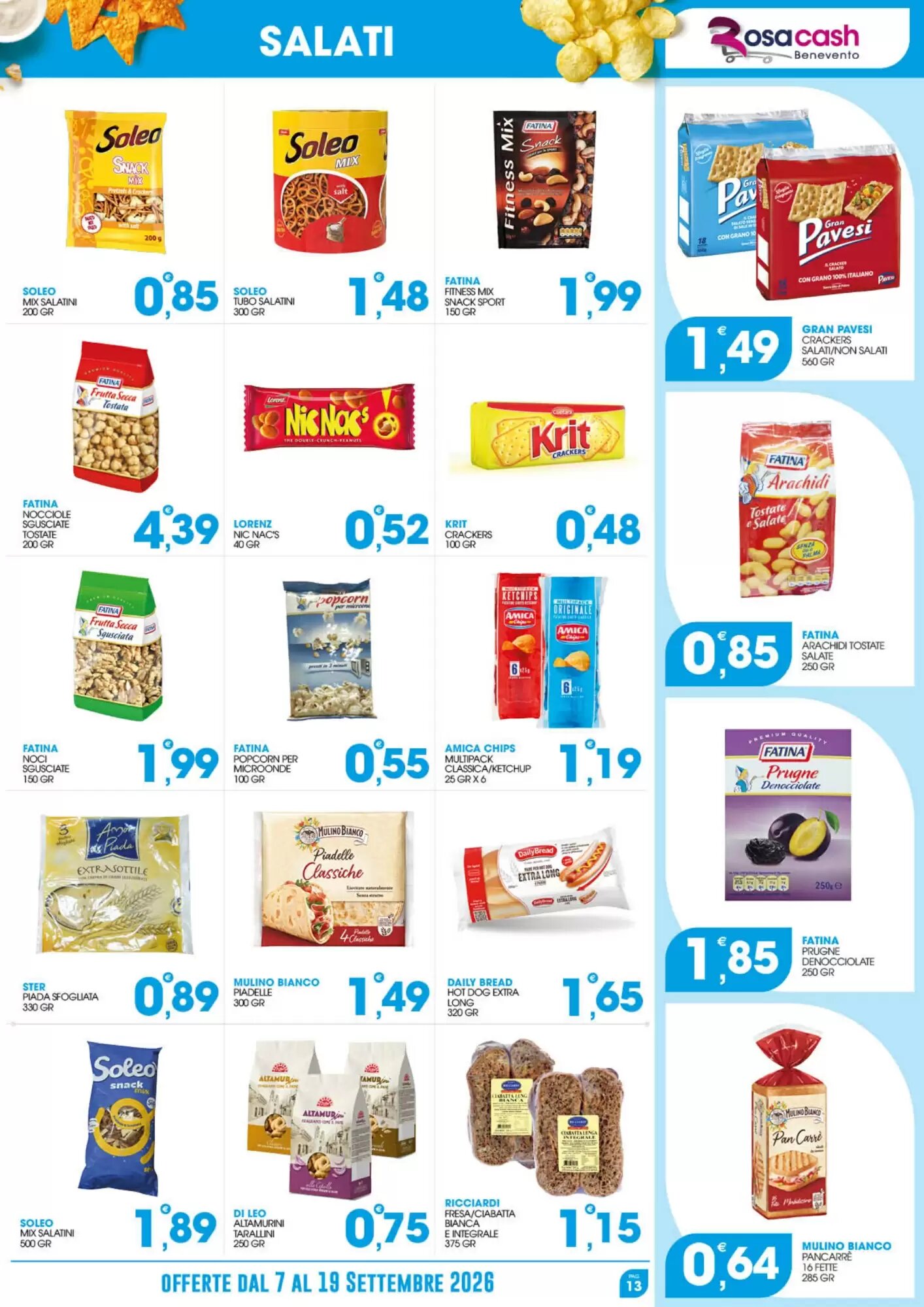Volantino promozionale Rosa Cash  valide dal 07/09/2026 - Pagina 13.