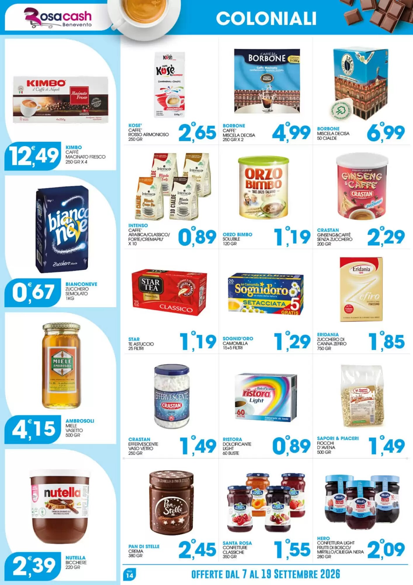Volantino promozionale Rosa Cash  valide dal 07/09/2026 - Pagina 14.