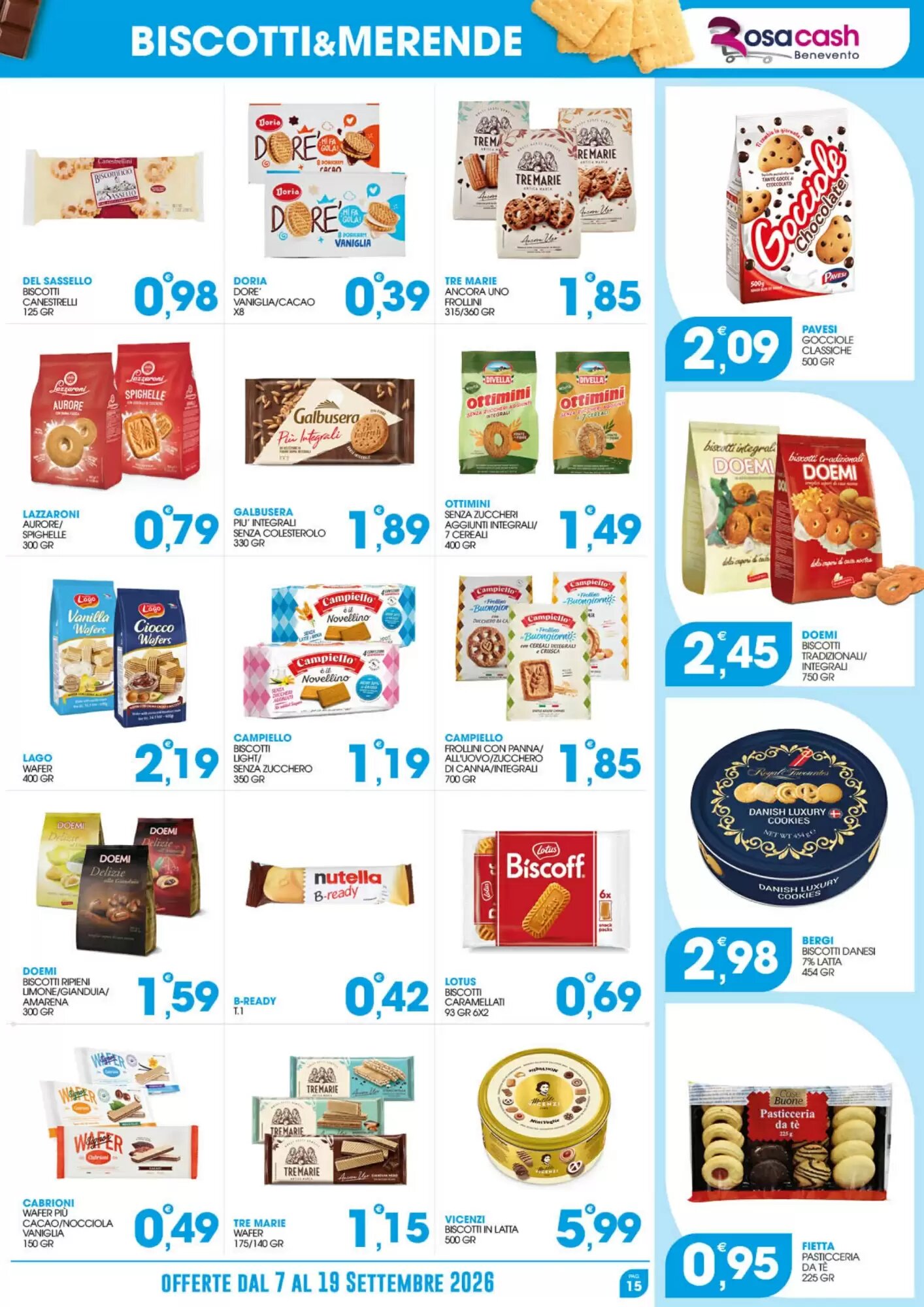 Volantino promozionale Rosa Cash  valide dal 07/09/2026 - Pagina 15.
