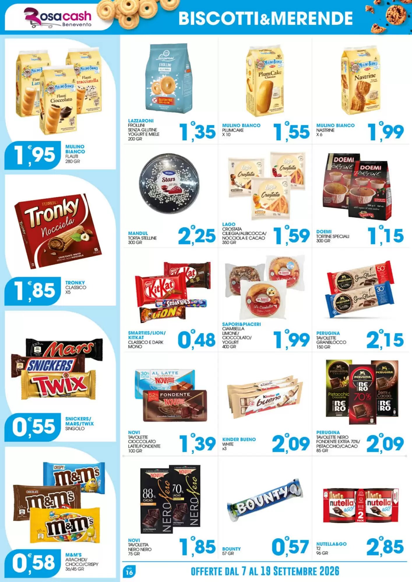 Volantino promozionale Rosa Cash  valide dal 07/09/2026 - Pagina 16.