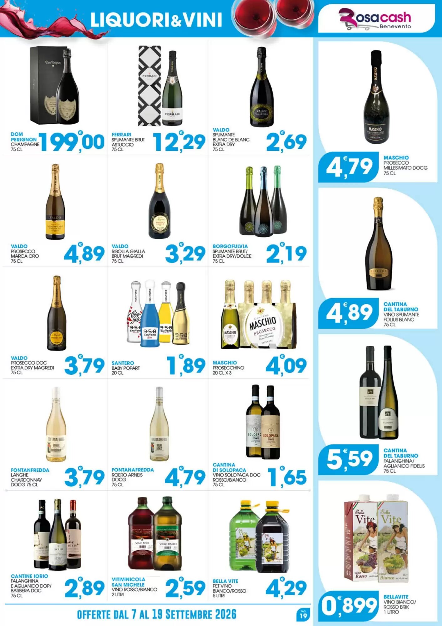 Volantino promozionale Rosa Cash  valide dal 07/09/2026 - Pagina 19.