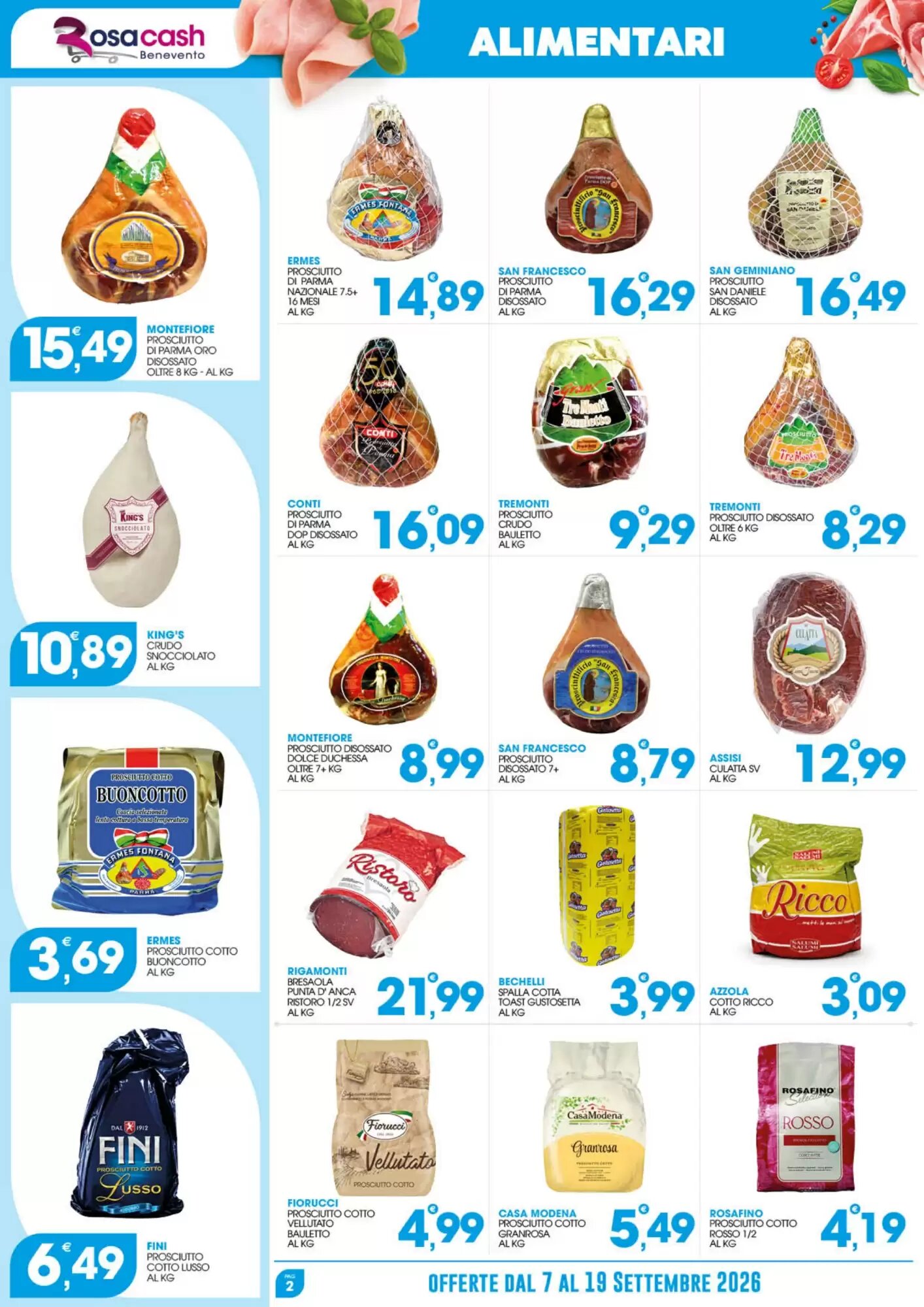 Volantino promozionale Rosa Cash  valide dal 07/09/2026 - Pagina 2.