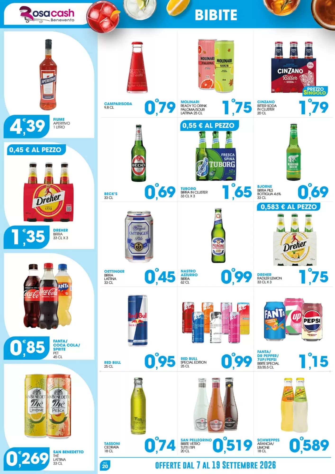 Volantino promozionale Rosa Cash  valide dal 07/09/2026 - Pagina 20.
