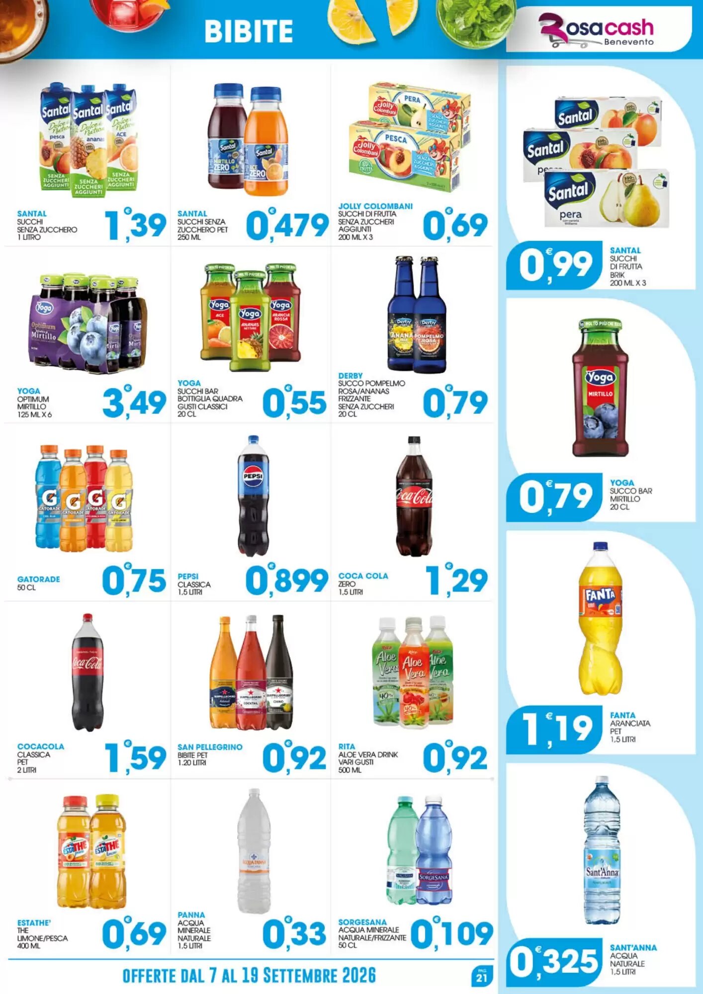 Volantino promozionale Rosa Cash  valide dal 07/09/2026 - Pagina 21.