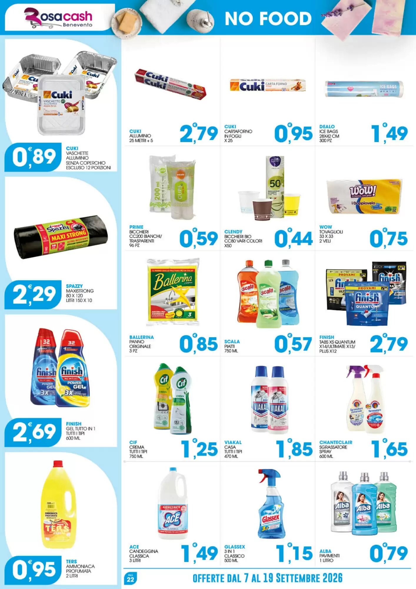 Volantino promozionale Rosa Cash  valide dal 07/09/2026 - Pagina 22.