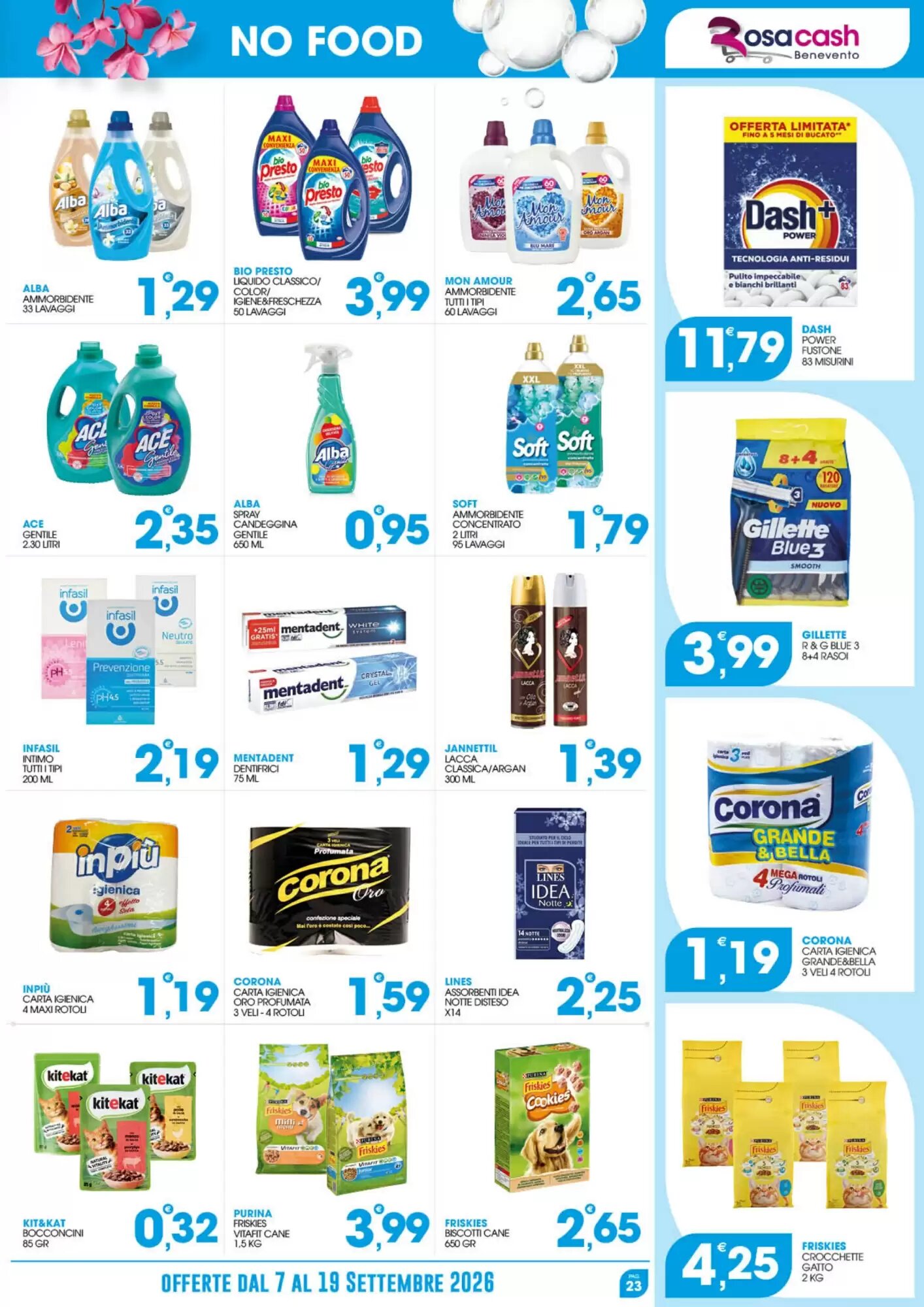 Volantino promozionale Rosa Cash  valide dal 07/09/2026 - Pagina 23.