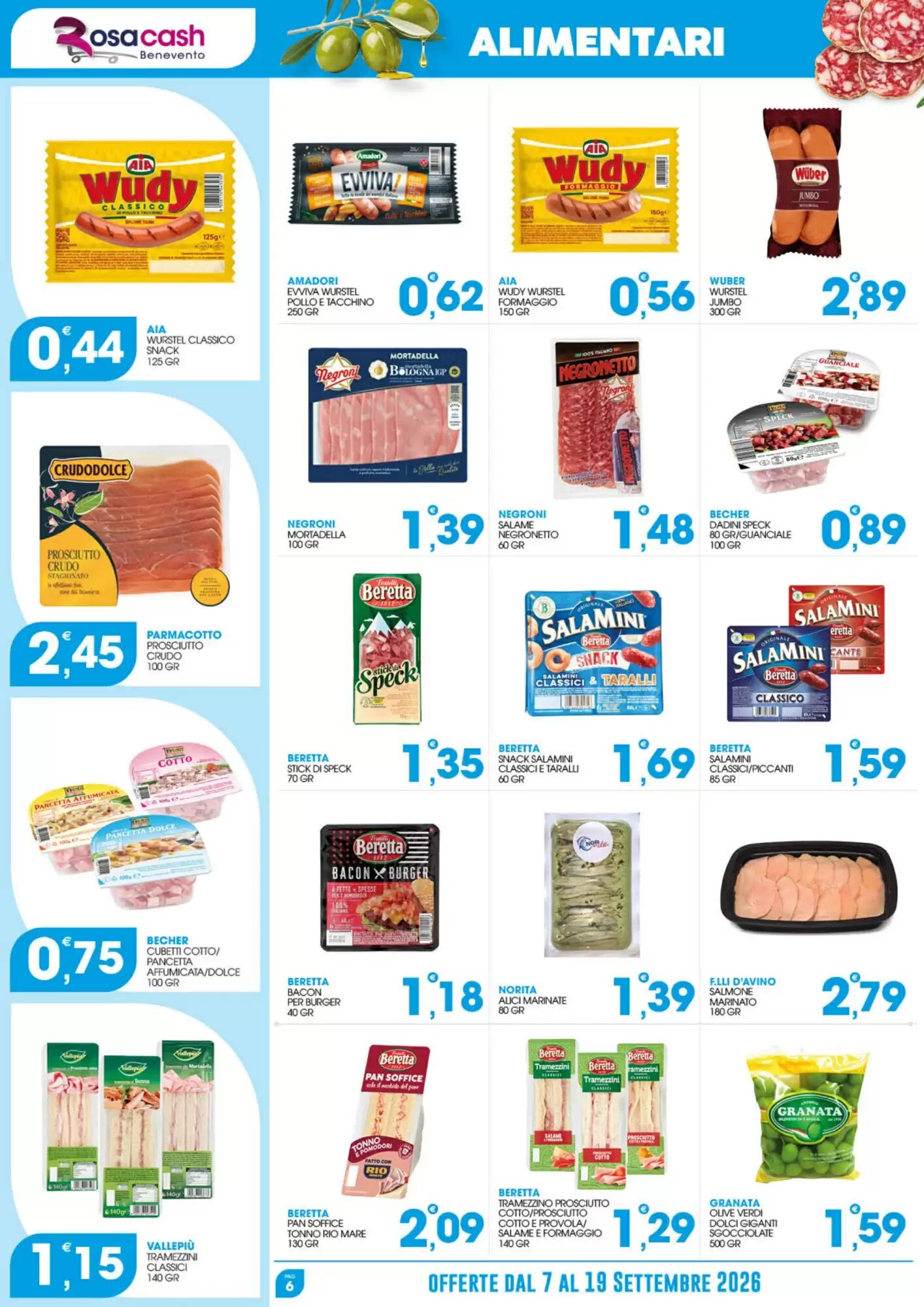 Volantino promozionale Rosa Cash  valide dal 07/09/2026 - Pagina 6.
