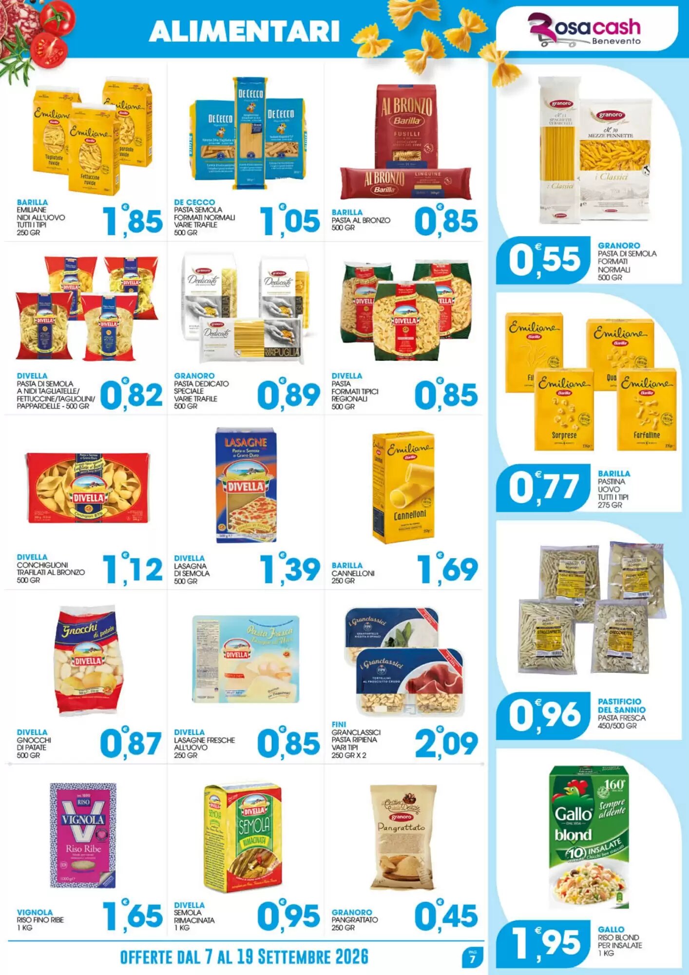 Volantino promozionale Rosa Cash  valide dal 07/09/2026 - Pagina 7.