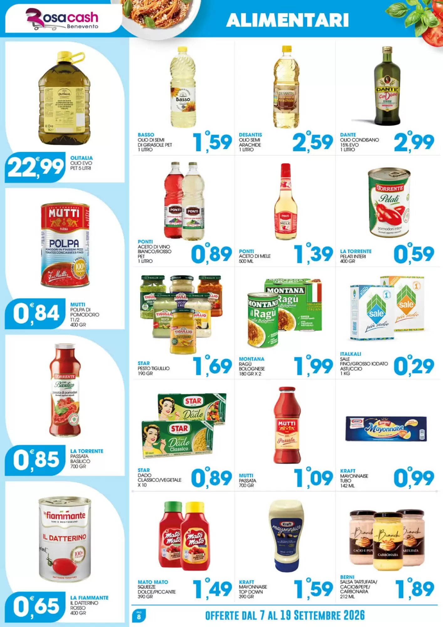 Volantino promozionale Rosa Cash  valide dal 07/09/2026 - Pagina 8.