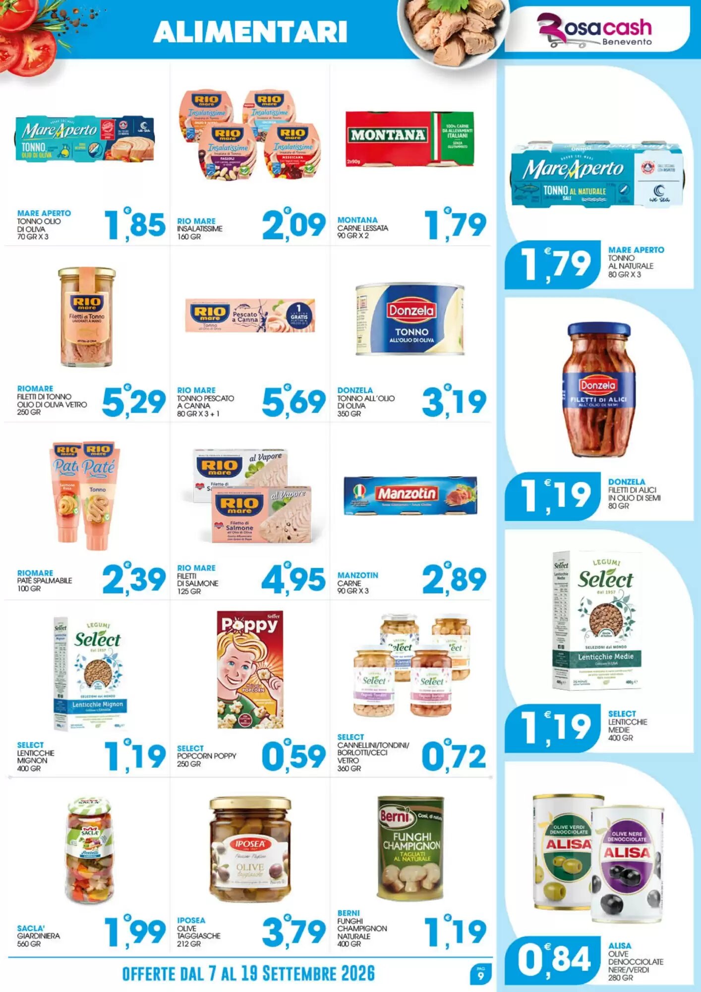 Volantino promozionale Rosa Cash  valide dal 07/09/2026 - Pagina 9.