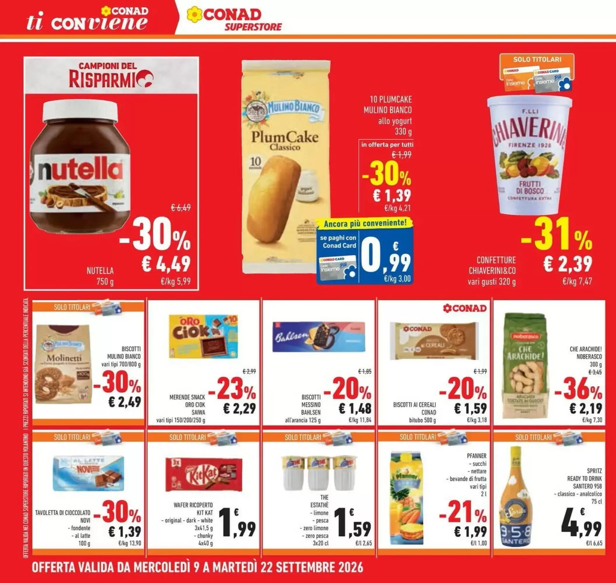 Volantino promozionale Conad  valide dal 08/09/2026 - Pagina 12.