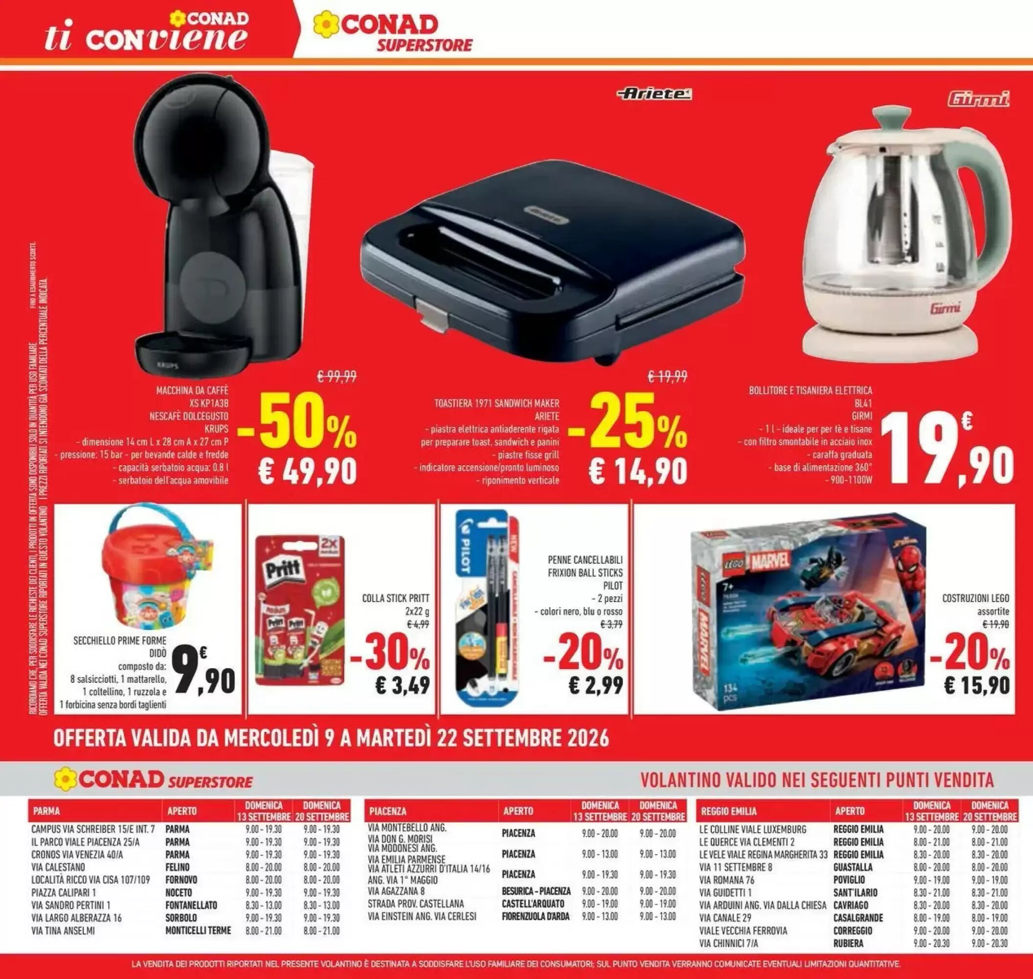 Volantino promozionale Conad  valide dal 08/09/2026 - Pagina 20.