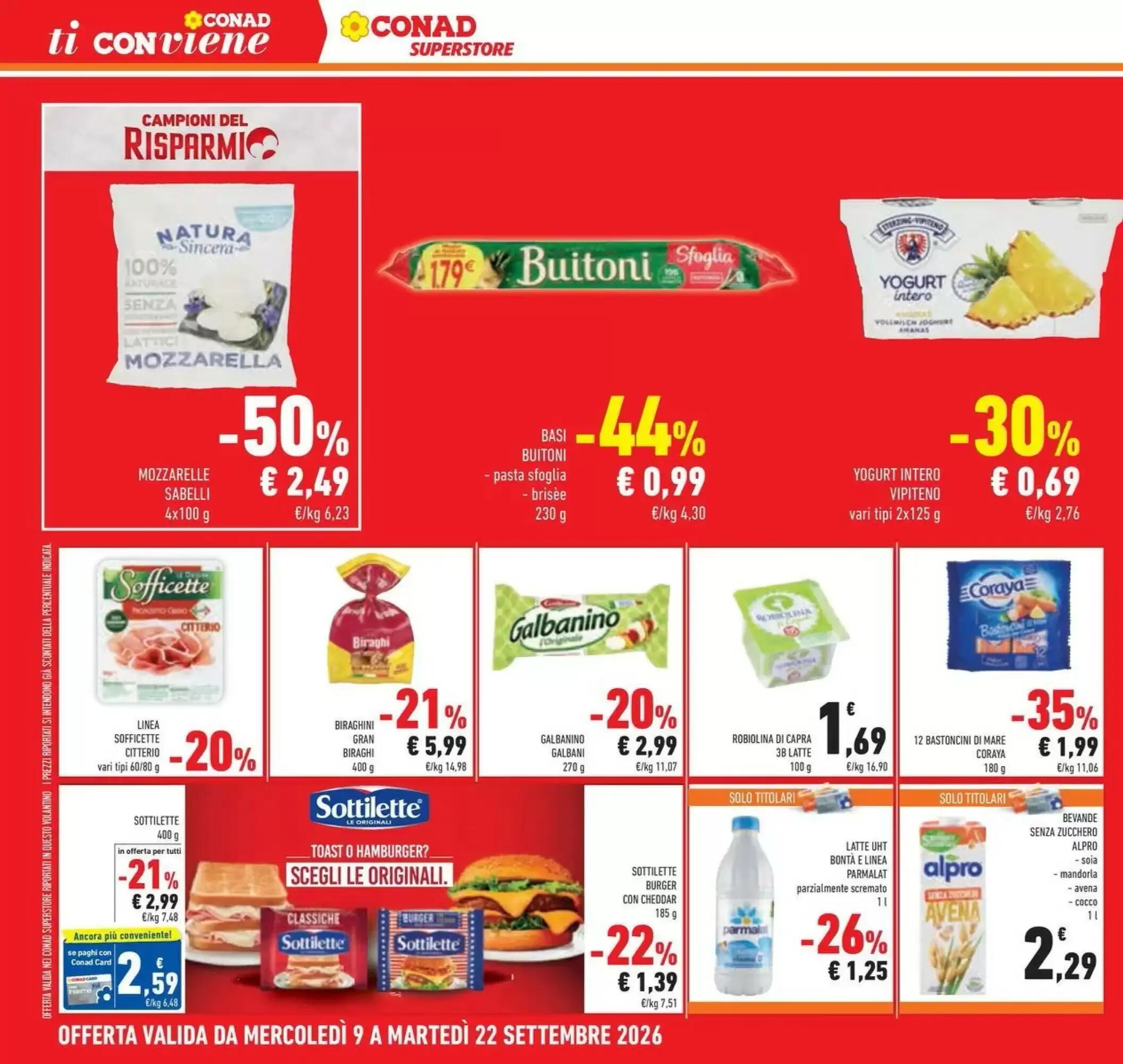 Volantino promozionale Conad  valide dal 08/09/2026 - Pagina 6.