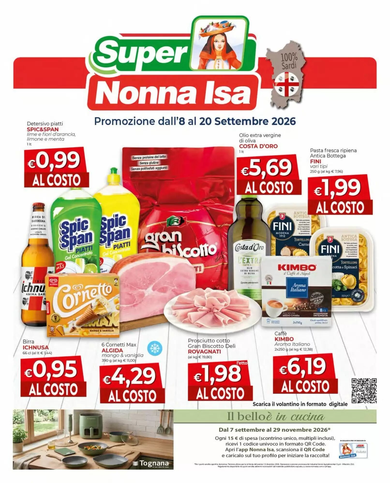Volantino promozionale Supermercati Nonna Isa  valide dal 08/09/2026 - Pagina 1.