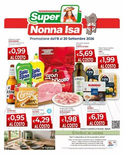 Volantino promozionale Supermercati Nonna Isa  valide dal 08/09/2026