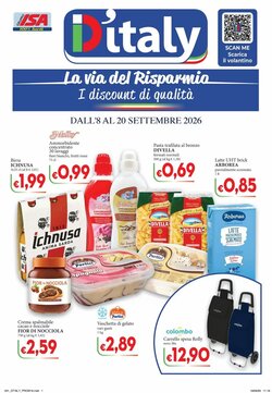 Volantino promozionale D'Italy  valide dal 08/09/2026