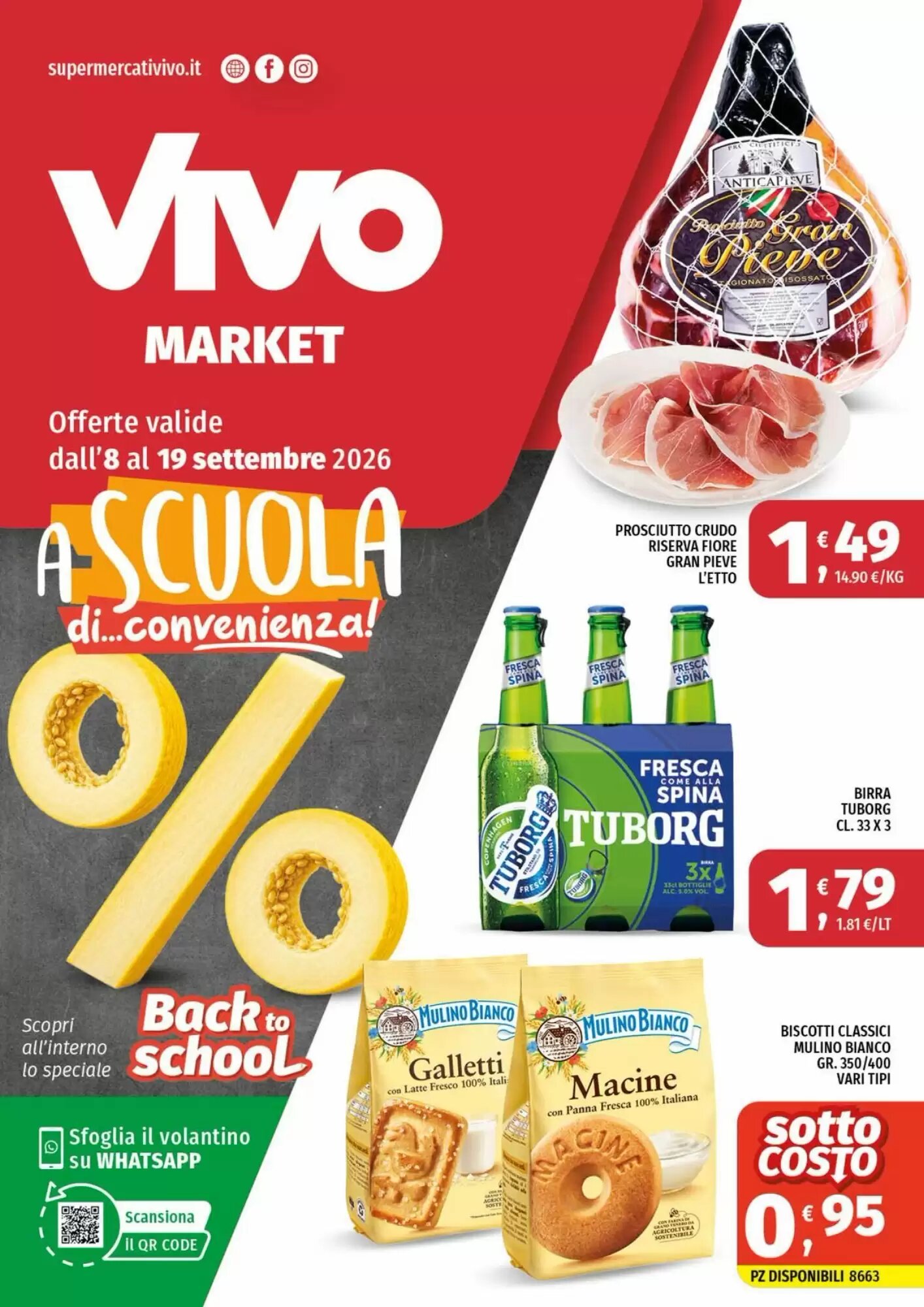 Volantino promozionale Vivo Supermercati  valide dal 08/09/2026 - Pagina 1.