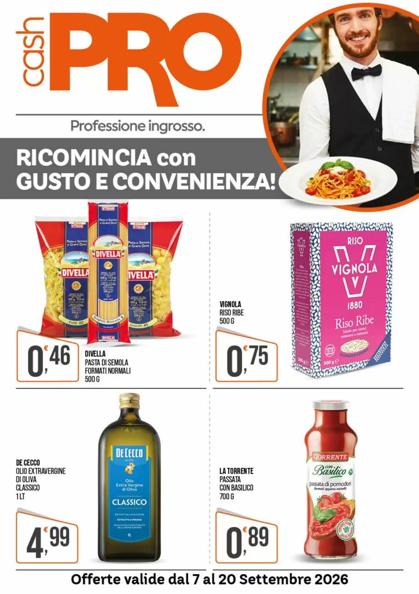 Volantino promozionale Cash pro valide dal 08/09/2026 - Pagina 1.