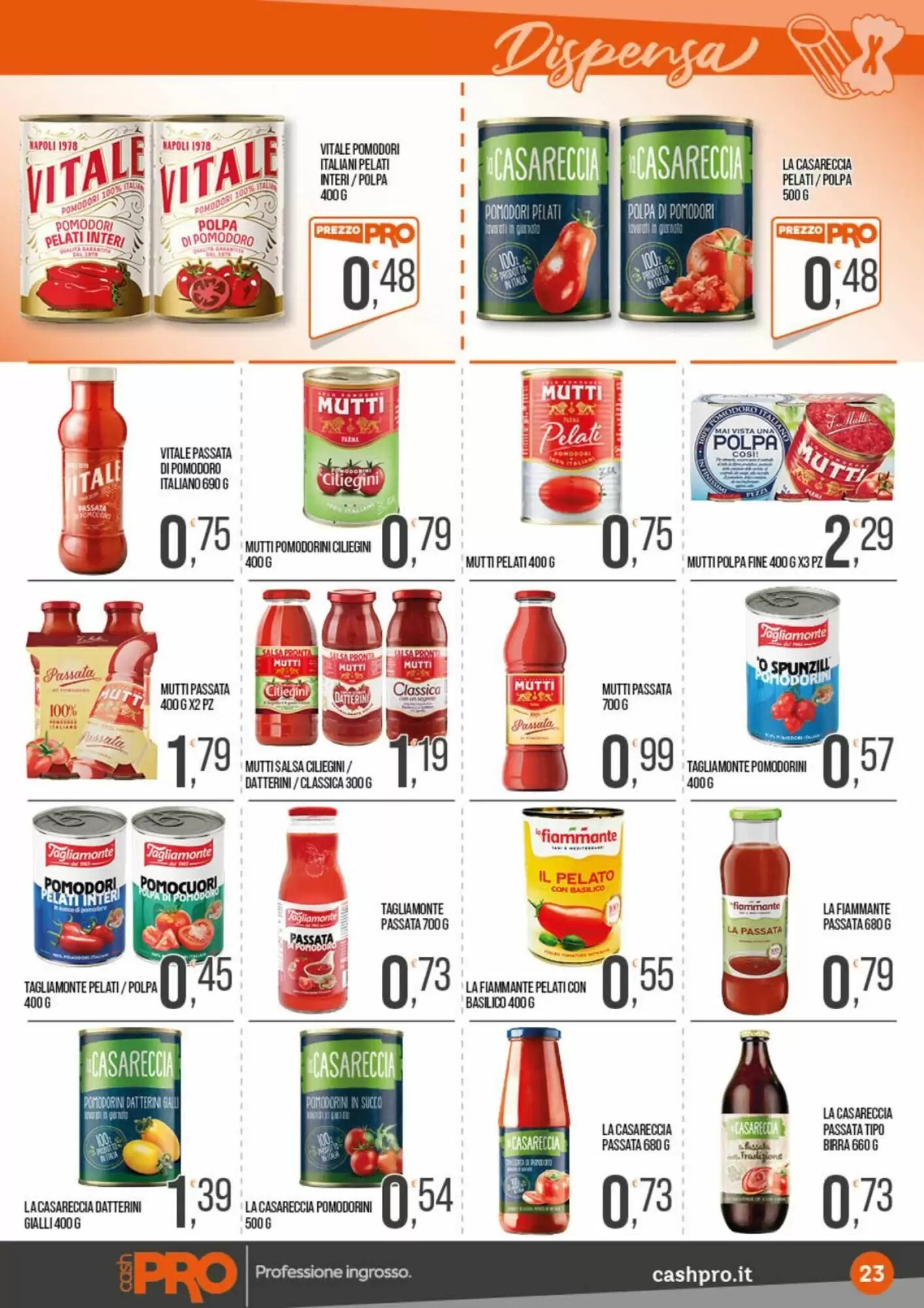 Volantino promozionale Cash pro  valide dal 08/09/2026 - Pagina 23.