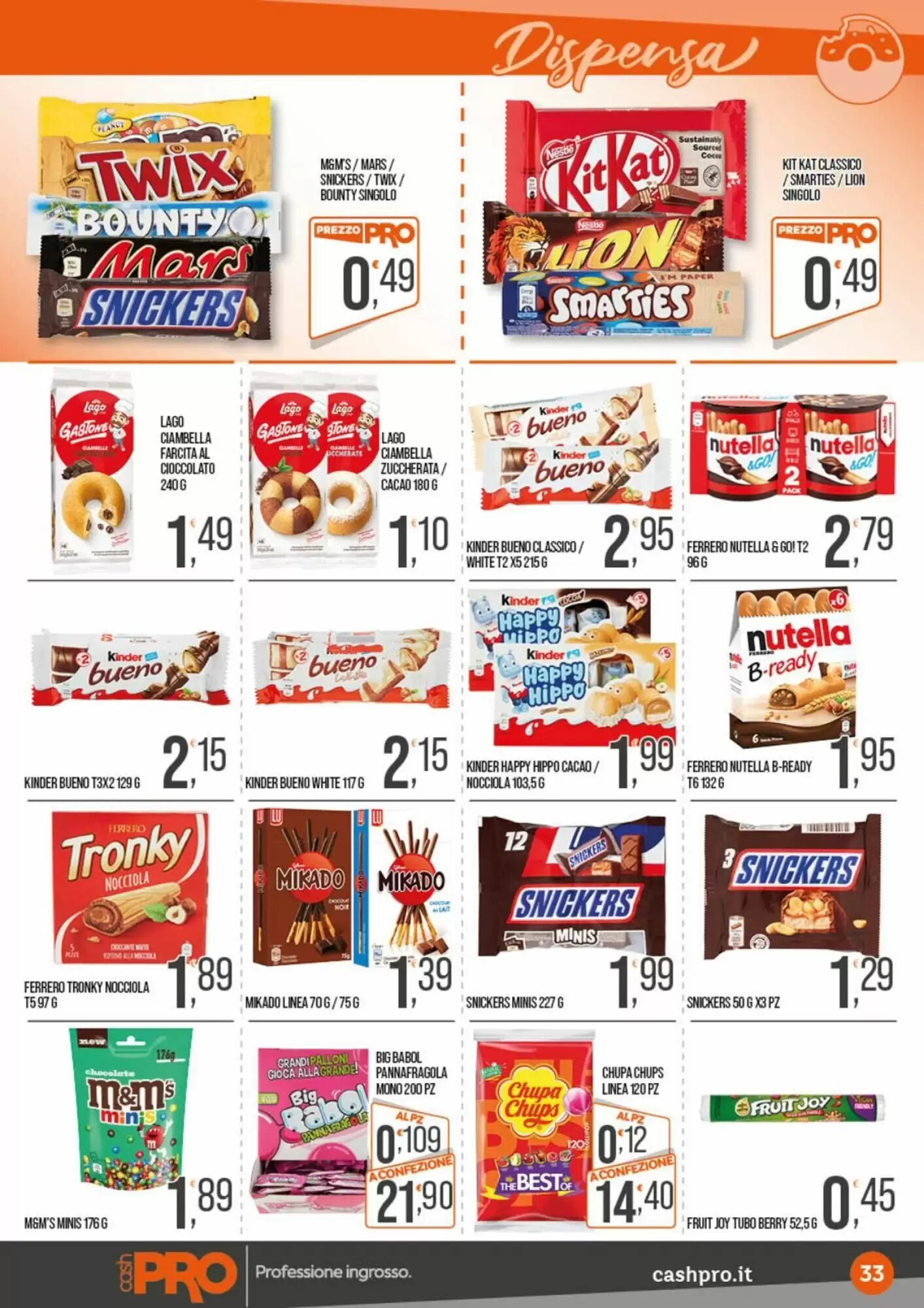 Volantino promozionale Cash pro  valide dal 08/09/2026 - Pagina 33.