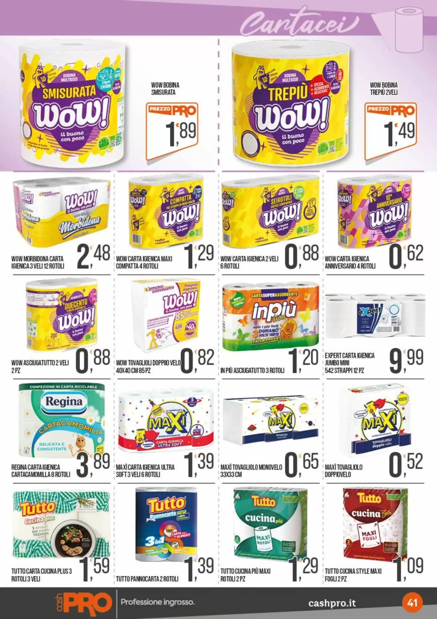 Volantino promozionale Cash pro  valide dal 08/09/2026 - Pagina 41.