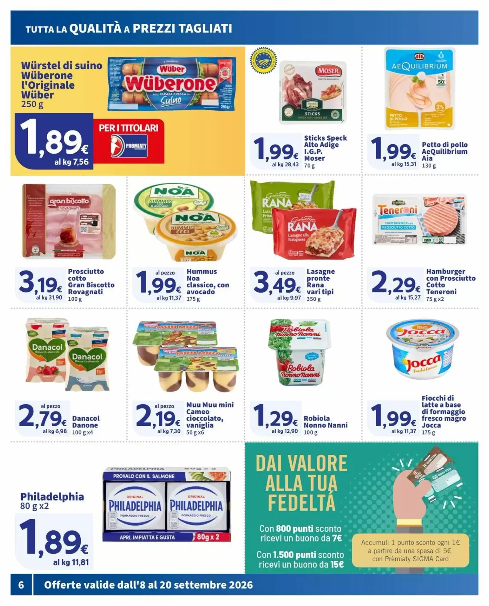 Volantino promozionale Ok Sigma  valide dal 08/09/2026 - Pagina 6.