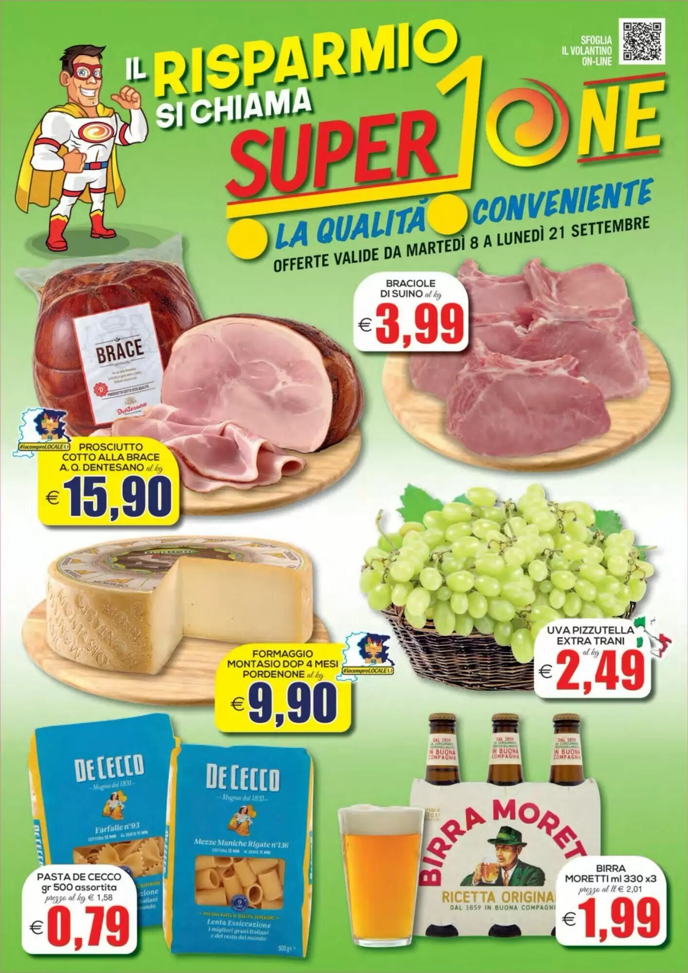 Volantino promozionale SuperOne valide dal 08/09/2026 - Pagina 1.