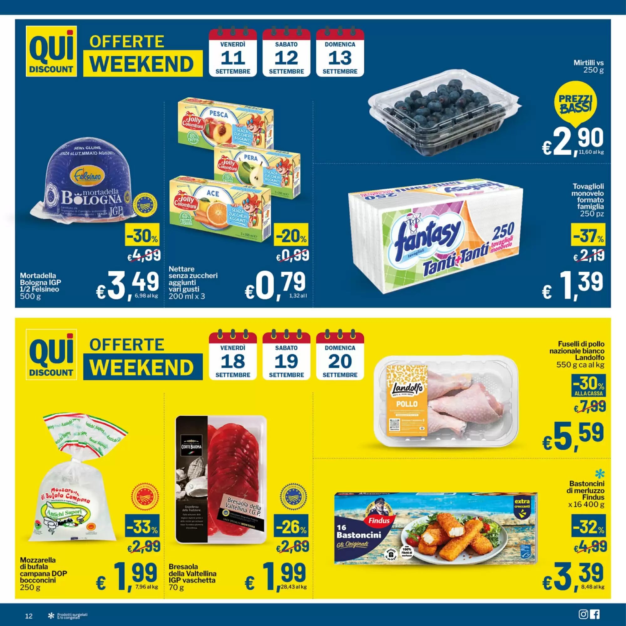 Volantino promozionale Qui Discount  valide dal 08/09/2026 - Pagina 12.