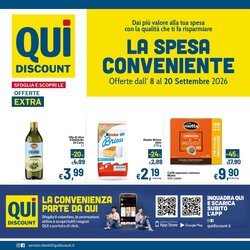 Volantino promozionale Qui Discount  valide dal 08/09/2026