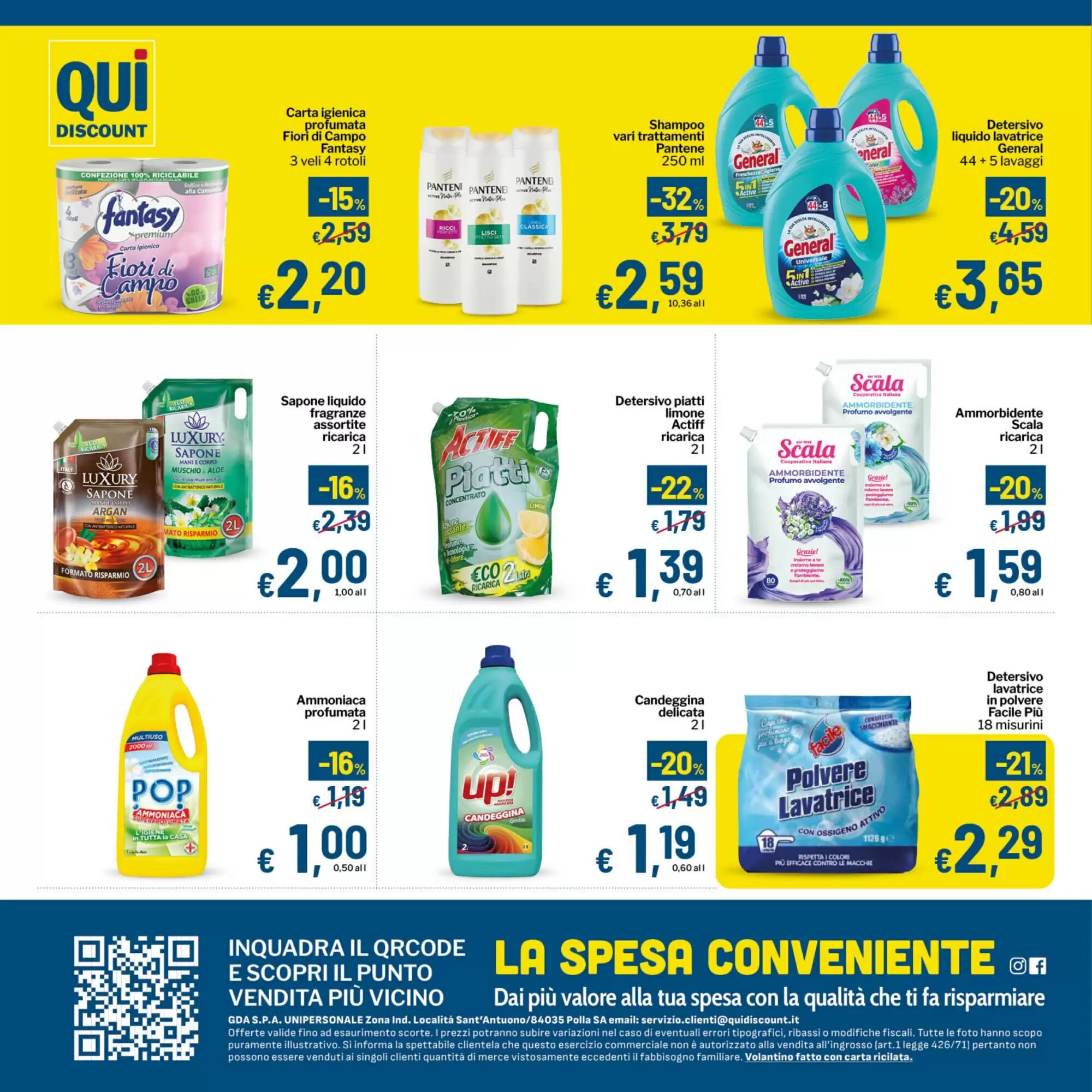 Volantino promozionale Qui Discount  valide dal 08/09/2026 - Pagina 8.