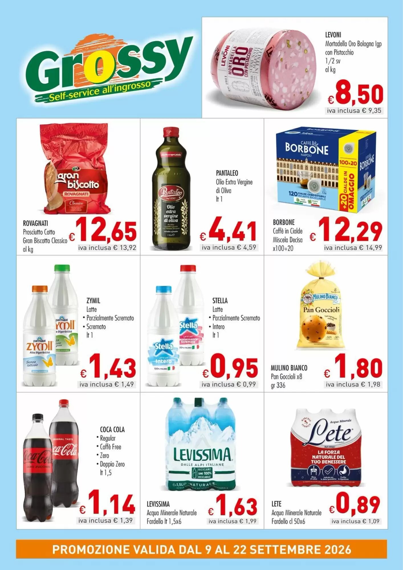 Volantino promozionale Grossy  valide dal 09/09/2026 - Pagina 1.